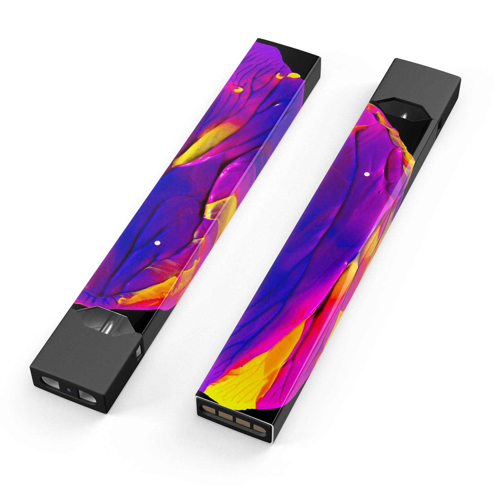 Liquid Abstract Paint V9 skin-wrap sticker designed for JUUL vaping device, showcasing vibrant colors and a protective finish.