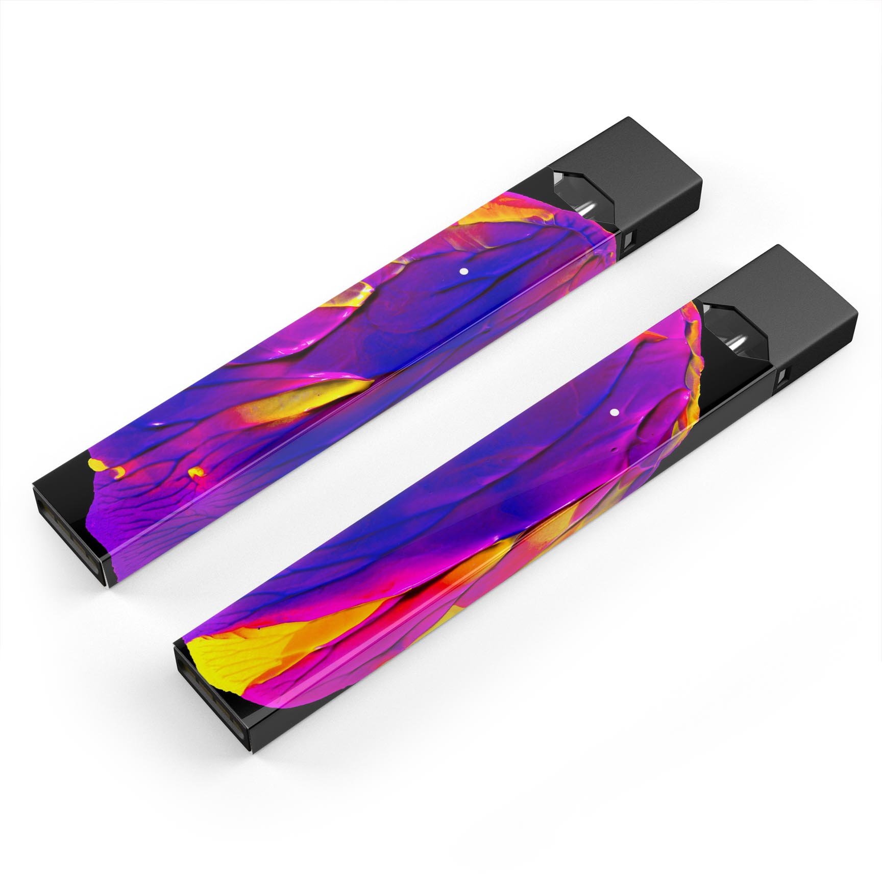 Liquid Abstract Paint V9 skin-wrap sticker designed for JUUL vaping device, showcasing vibrant colors and a protective finish.