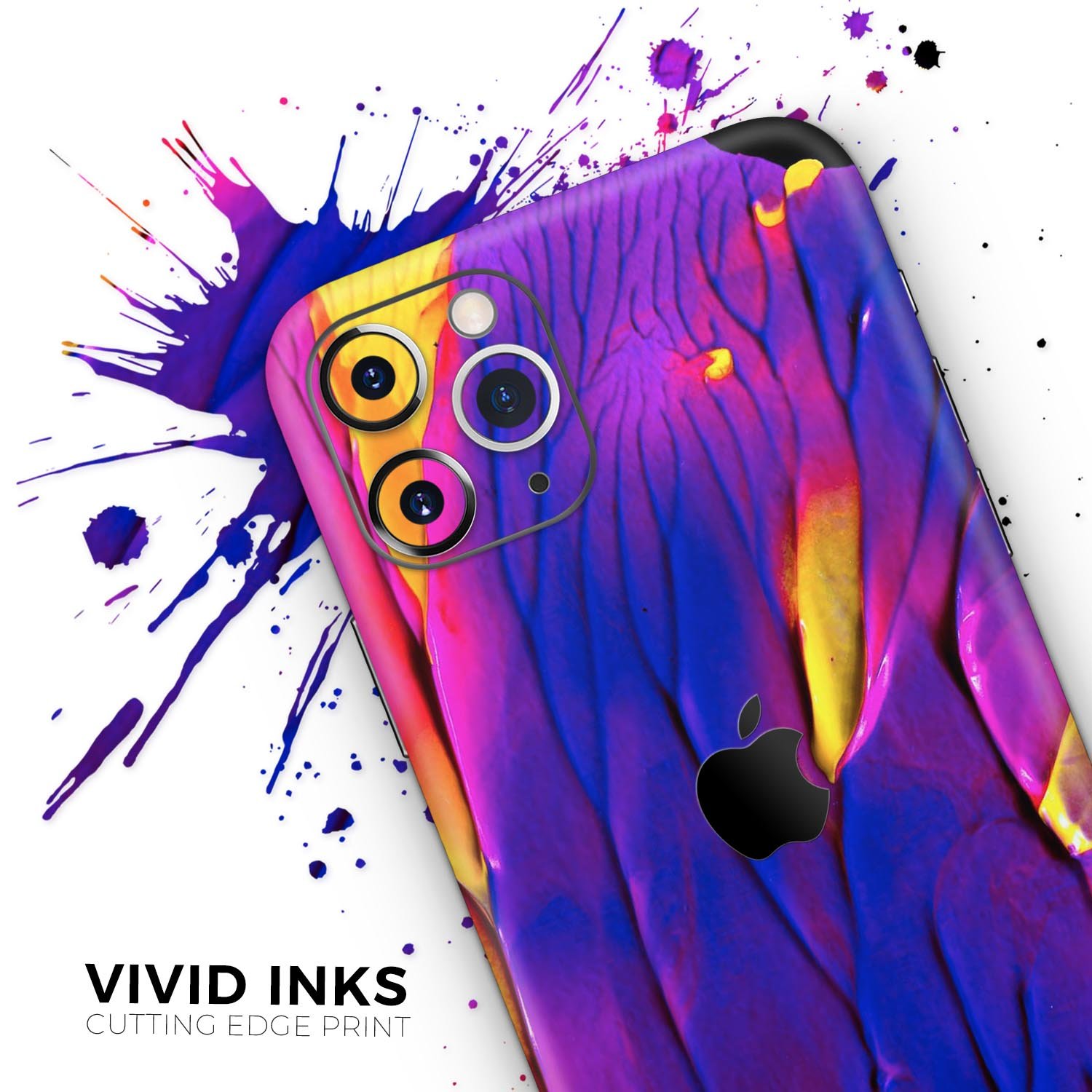 Liquid Abstract Paint V9 skin for Apple iPhone, showcasing vibrant design and premium vinyl material.