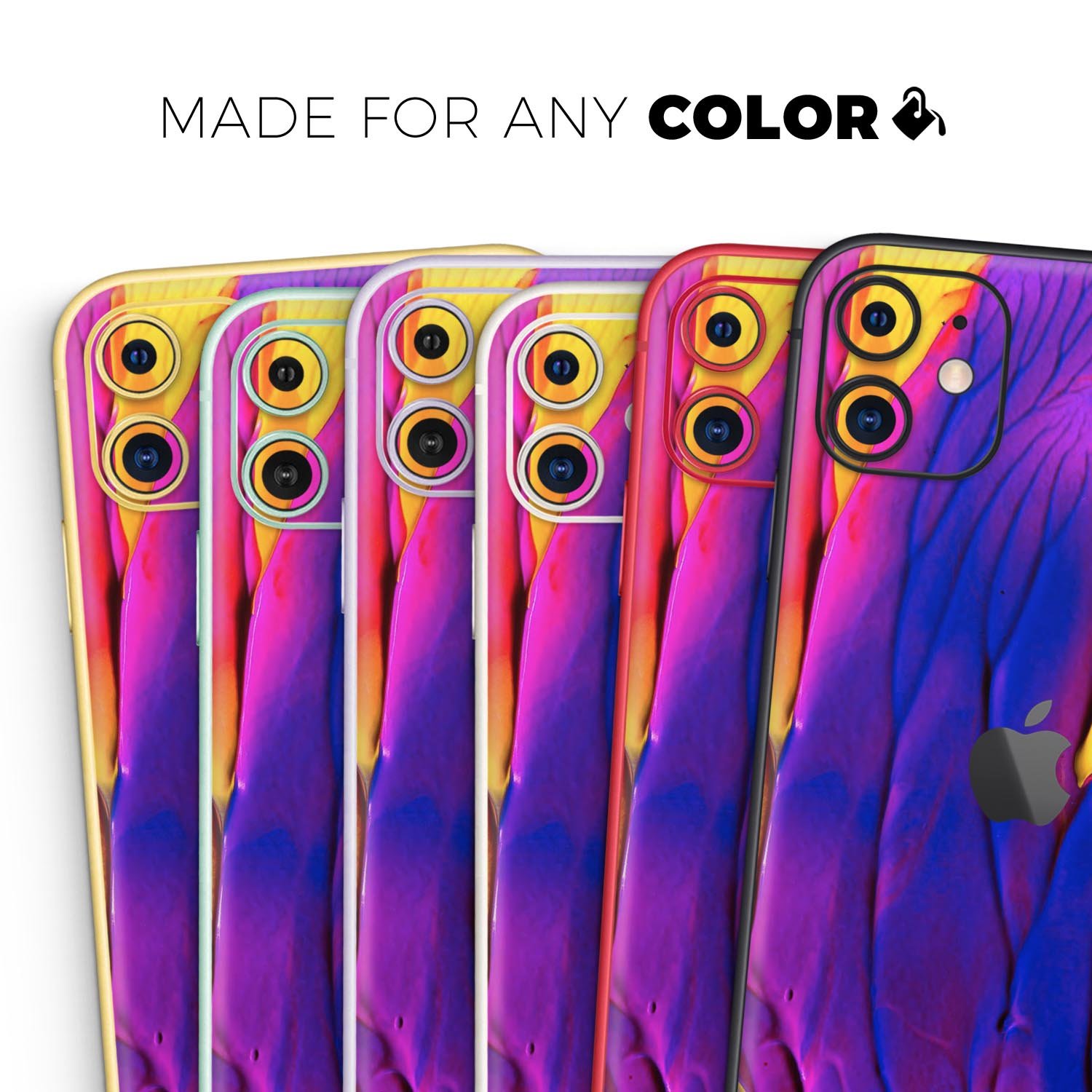 Liquid Abstract Paint V9 skin for Apple iPhone, showcasing vibrant design and premium vinyl material.