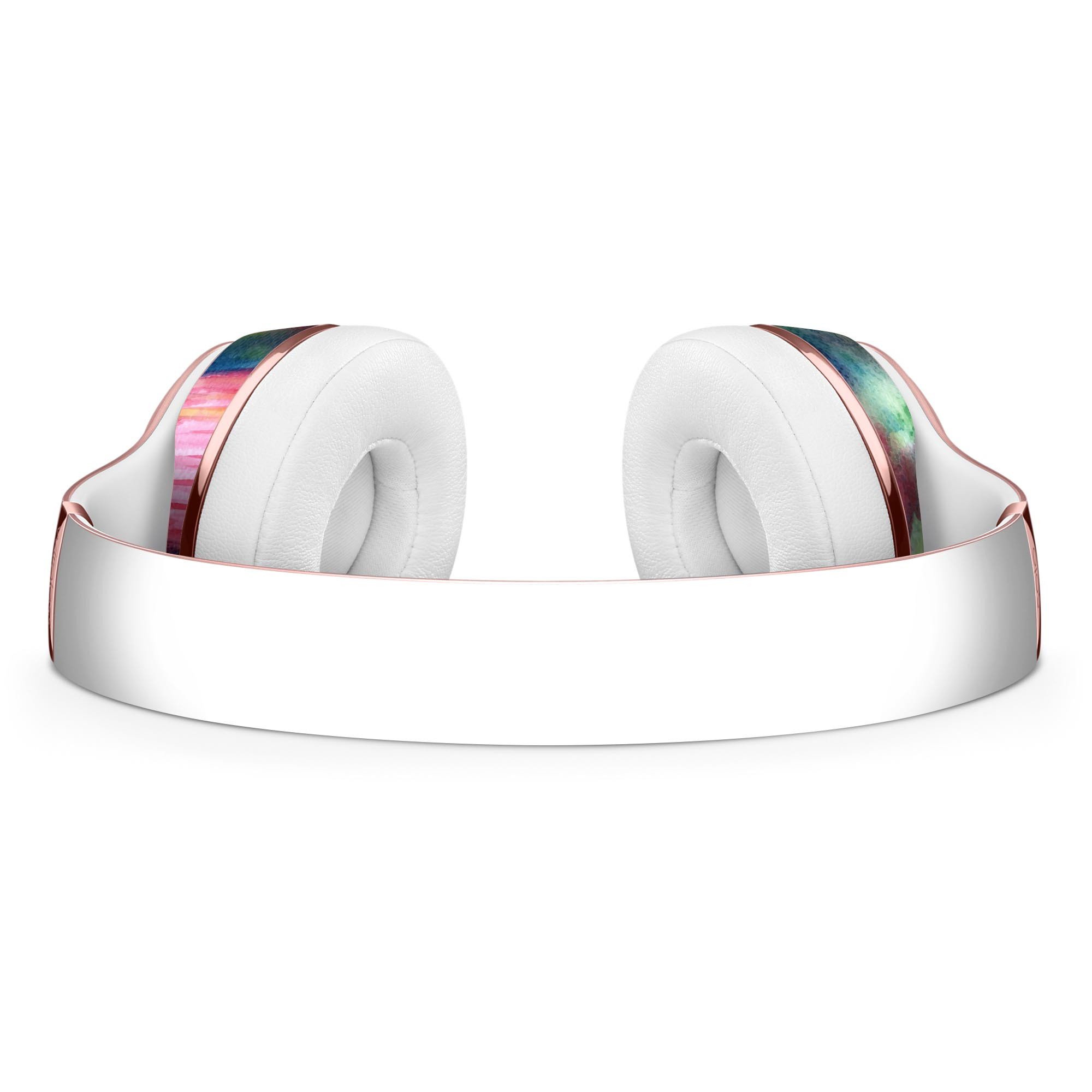 Colorful Love, Cupcakes, and Watercolor Skin Kit for Beats by Dre Solo 3 Wireless Headphones, showcasing vibrant designs and premium vinyl material.