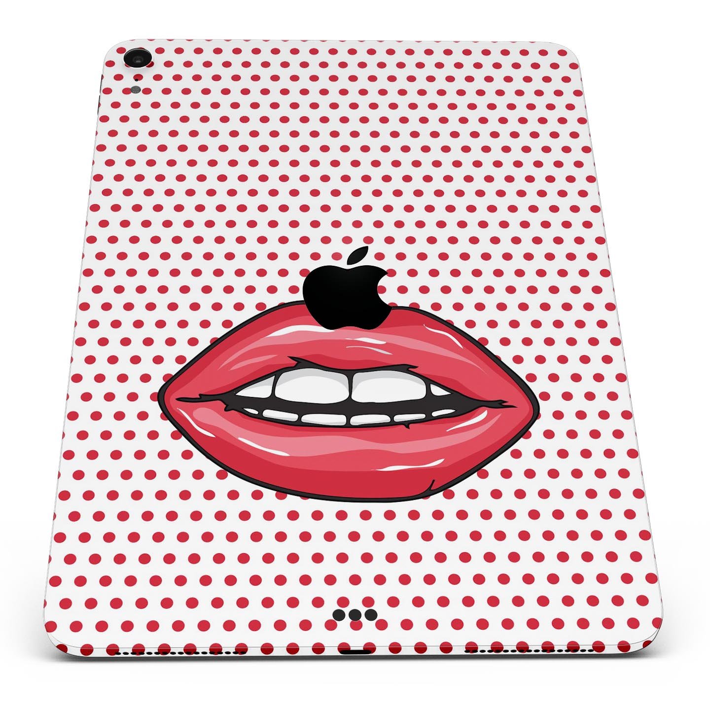 Lovely Lips Full Body Skin Decal for Apple iPad Pro, showcasing vibrant design and premium 3M material.