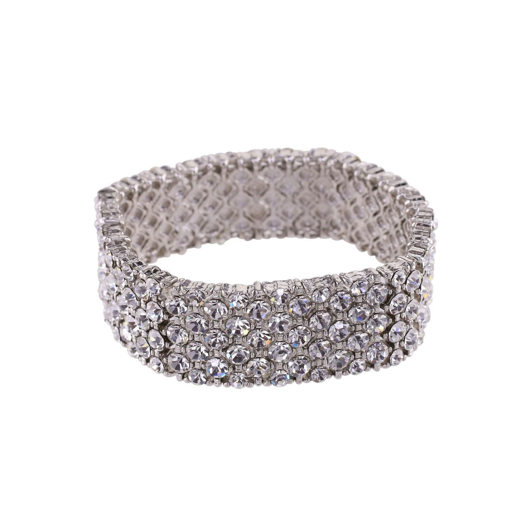 loveRocks Crystal Classic Stretch Bracelet featuring sparkling crystals on a stretch band, perfect for elegant occasions.