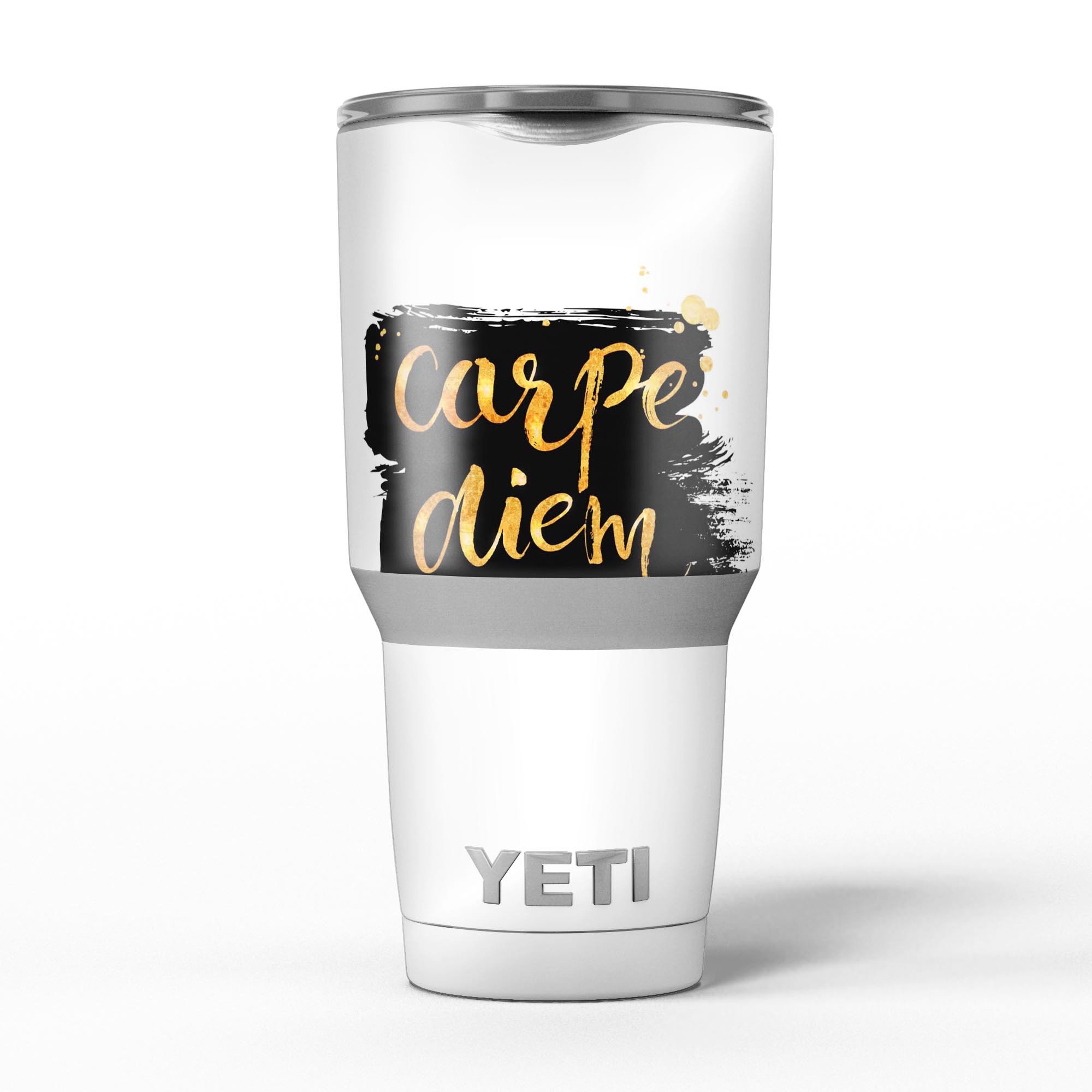 Lux Carpe Diem Skin Decal Vinyl Wrap Kit for Yeti Cooler, showcasing vibrant design and premium vinyl material.