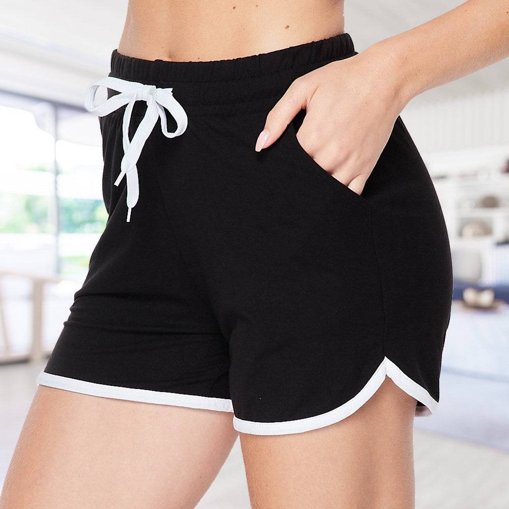 Luxury So Soft Draw String Shorts in a stylish runner design, showcasing the soft fabric and adjustable drawstring waist.