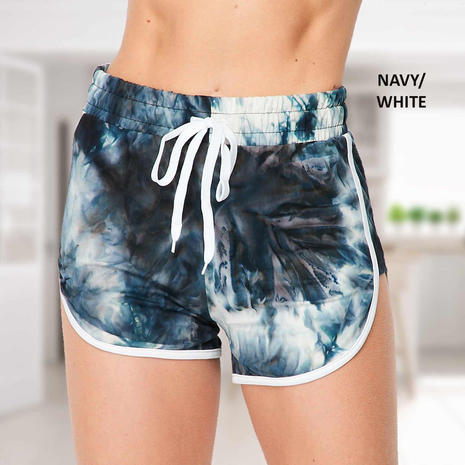 Luxury So Soft Draw String Shorts in a stylish runner design, showcasing the soft fabric and adjustable drawstring waist.