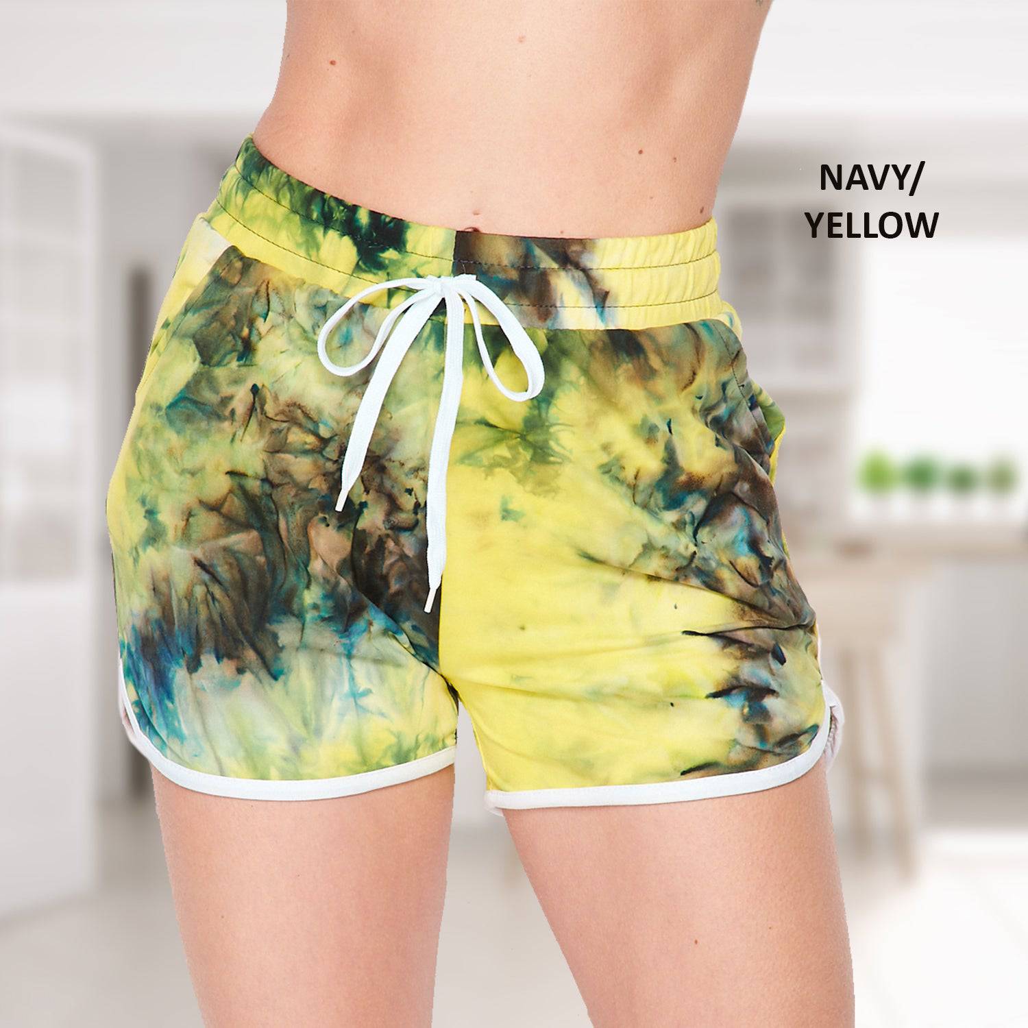 Luxury So Soft Draw String Shorts in a stylish runner design, showcasing the soft fabric and adjustable drawstring waist.