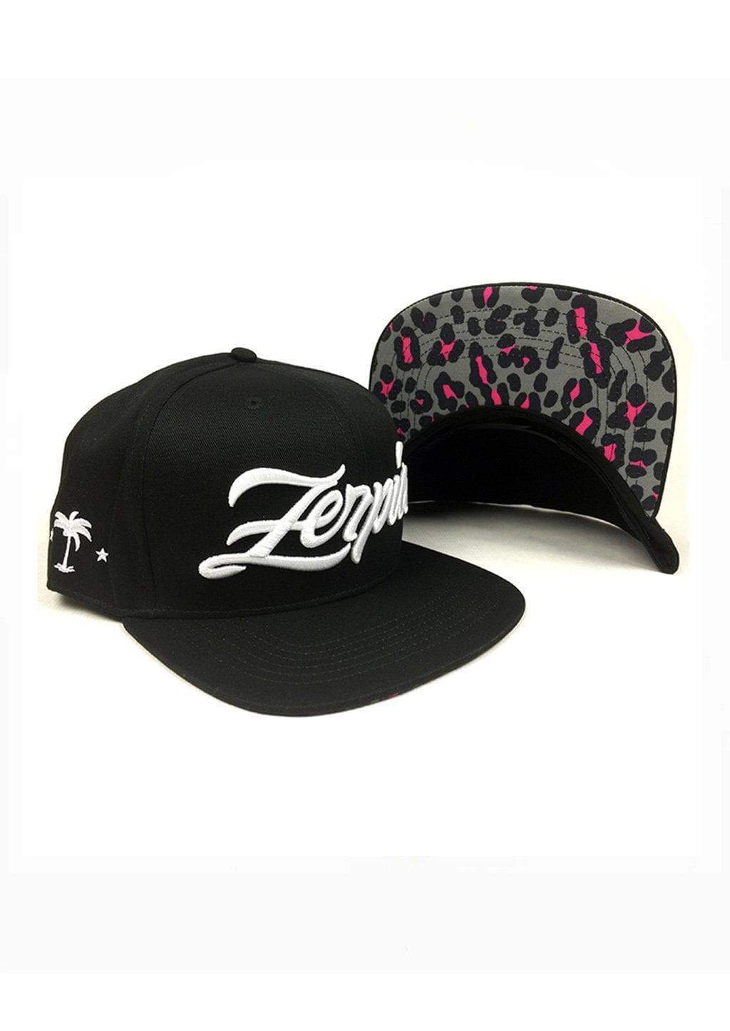 Lynx Snapback featuring a vibrant leopard pattern with 3D embroidery on the front, back, and side, showcasing its stylish design.