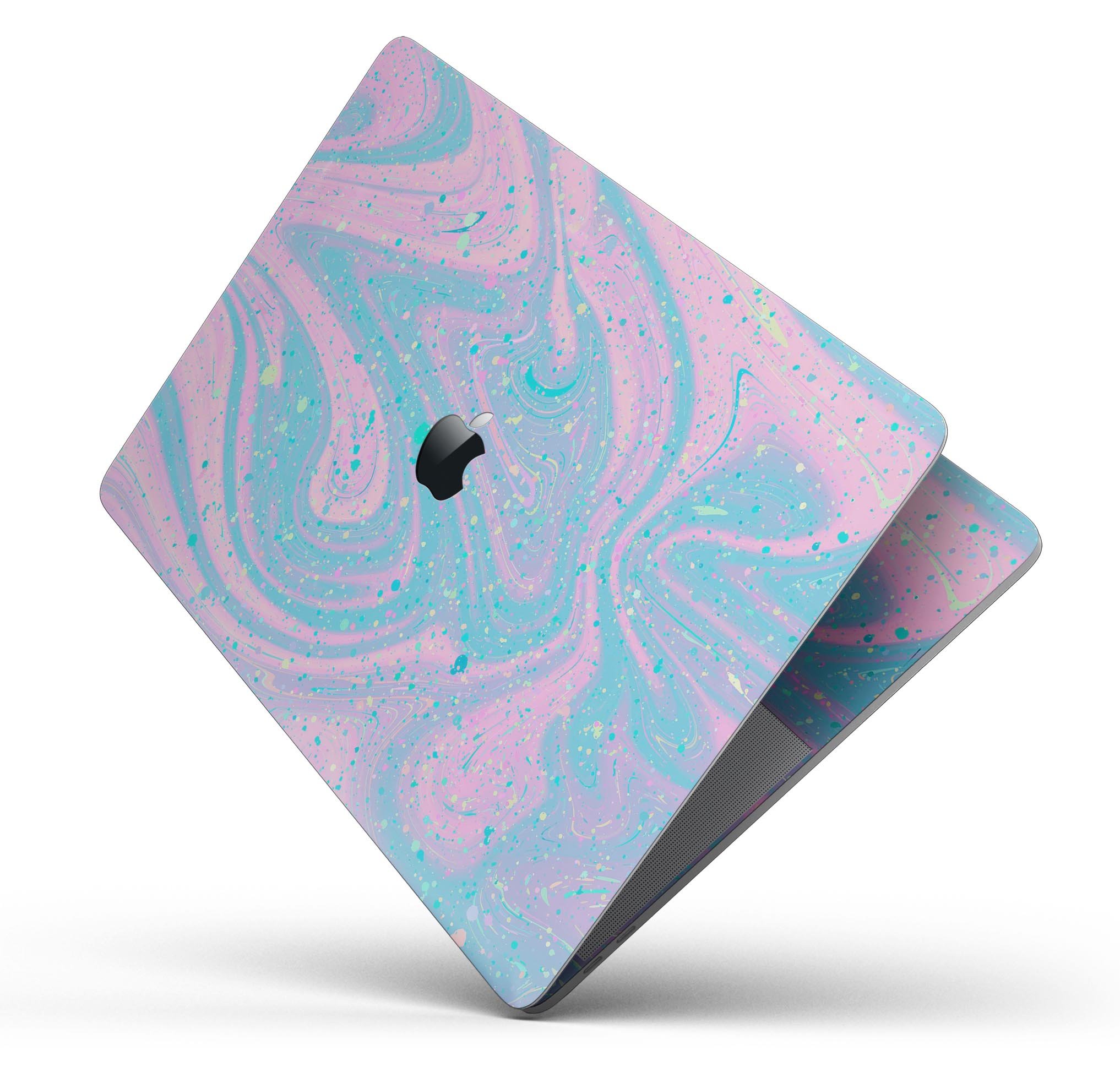 Magical Marble Skin Decal Wrap Kit for Apple MacBook, showcasing vibrant design and premium vinyl material.