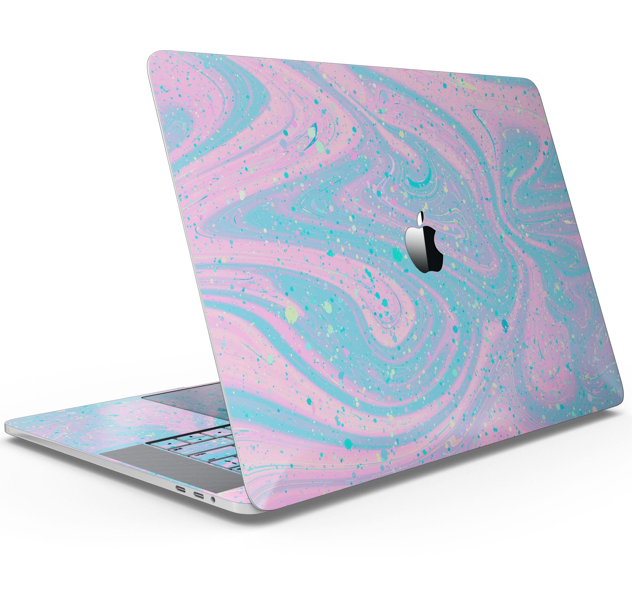 Magical Marble Skin Decal Wrap Kit for Apple MacBook, showcasing vibrant design and premium vinyl material.