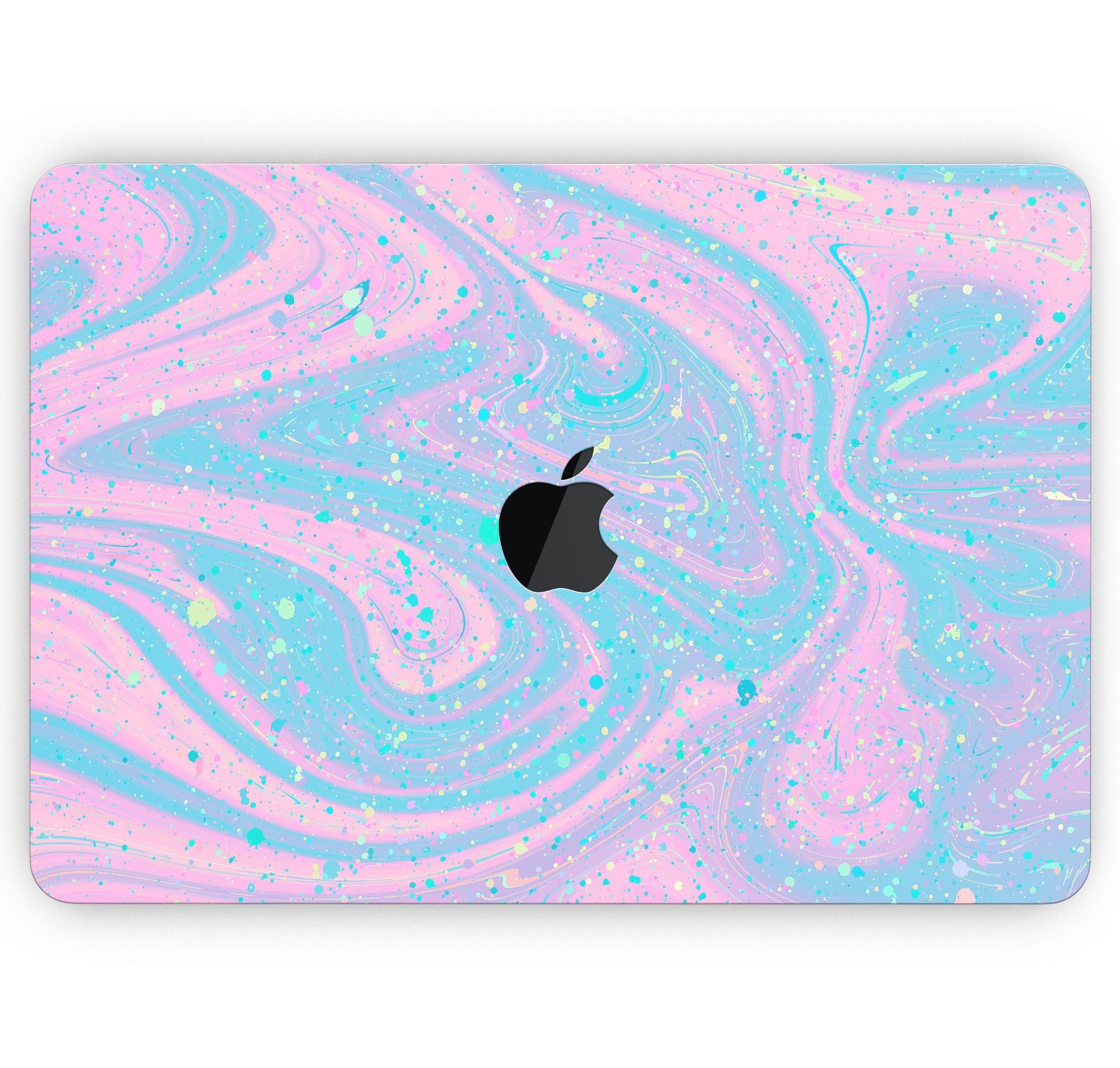 Magical Marble Skin Decal Wrap Kit for Apple MacBook, showcasing vibrant design and premium vinyl material.