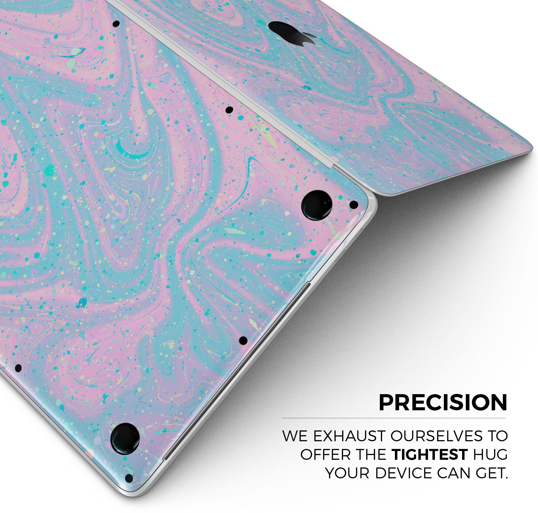 Magical Marble Skin Decal Wrap Kit for Apple MacBook, showcasing vibrant design and premium vinyl material.