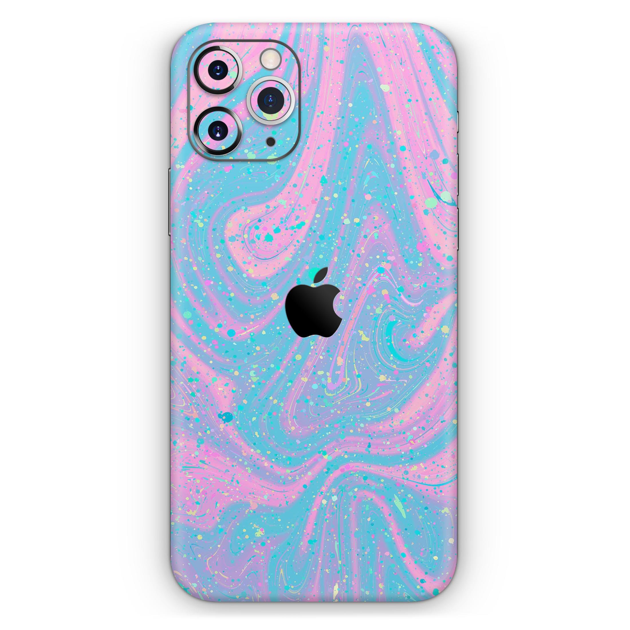 Magical Marble Skin-Kit for Apple iPhone 14 and 13, showcasing a stylish marble design on a sleek device.