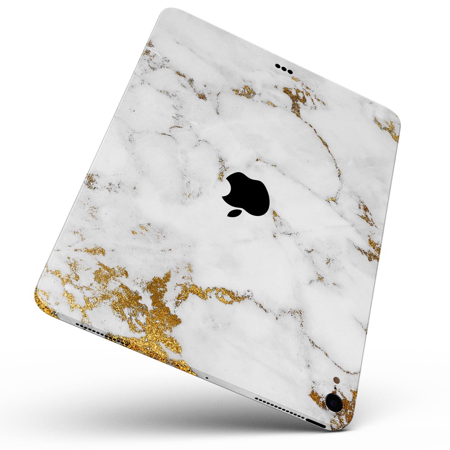 Marble and Digital Gold Foil V6 skin decal for Apple devices, showcasing a stylish design with premium 3M materials for protection.