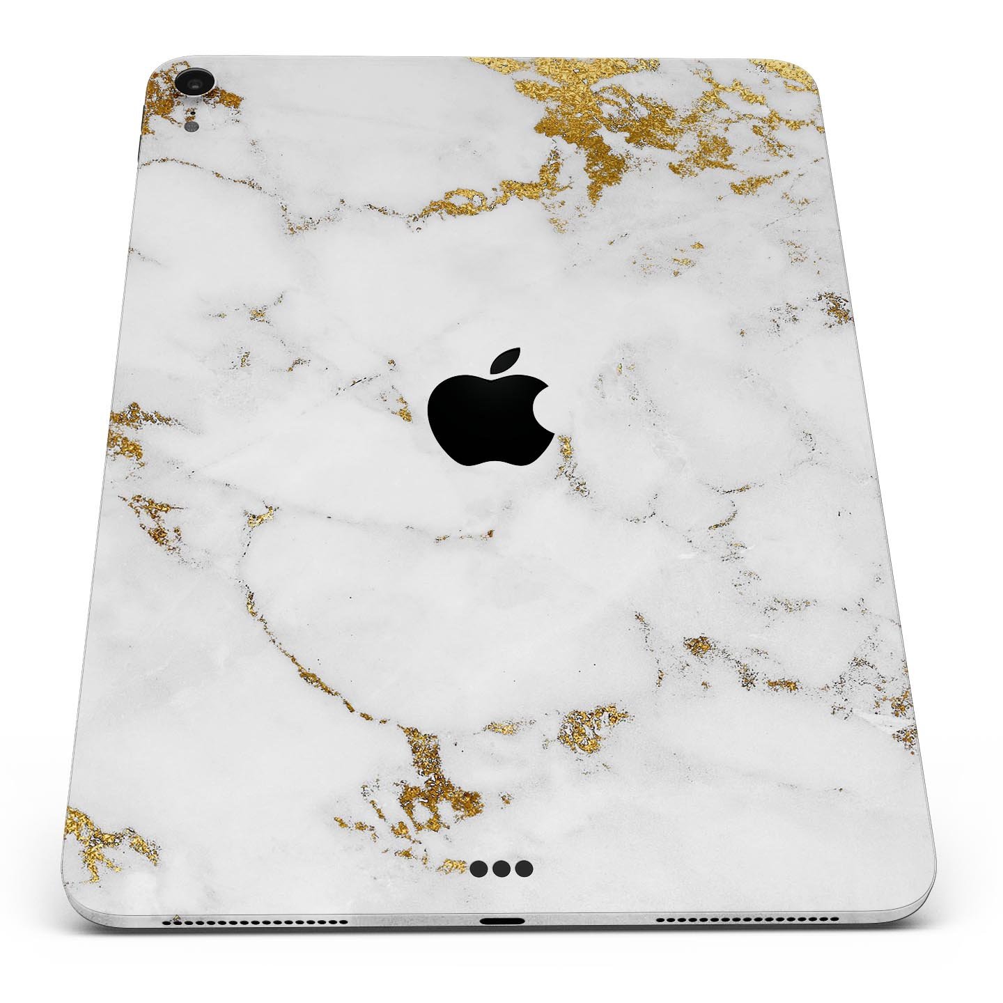 Marble and Digital Gold Foil V6 skin decal for Apple devices, showcasing a stylish design with premium 3M materials for protection.