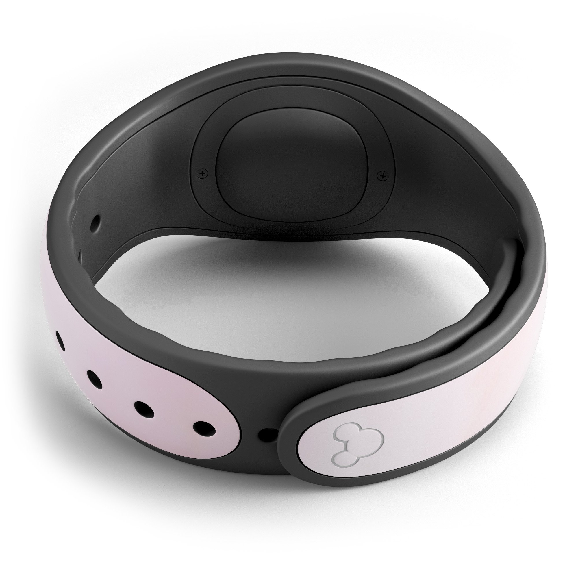 Marble Surface V1 Pink decal skin wrap kit for Disney Magic Band, showcasing a stylish marble design with a soft-matte finish.