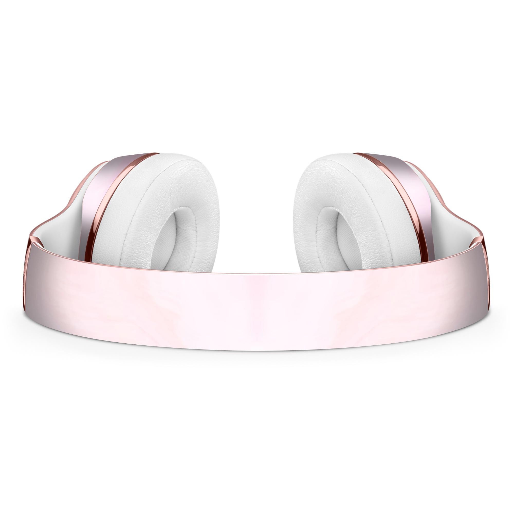 Marble Surface V1 Pink Full-Body Skin Kit for Beats by Dre Solo 3, showcasing a stylish marble design that fits perfectly on the headphones.