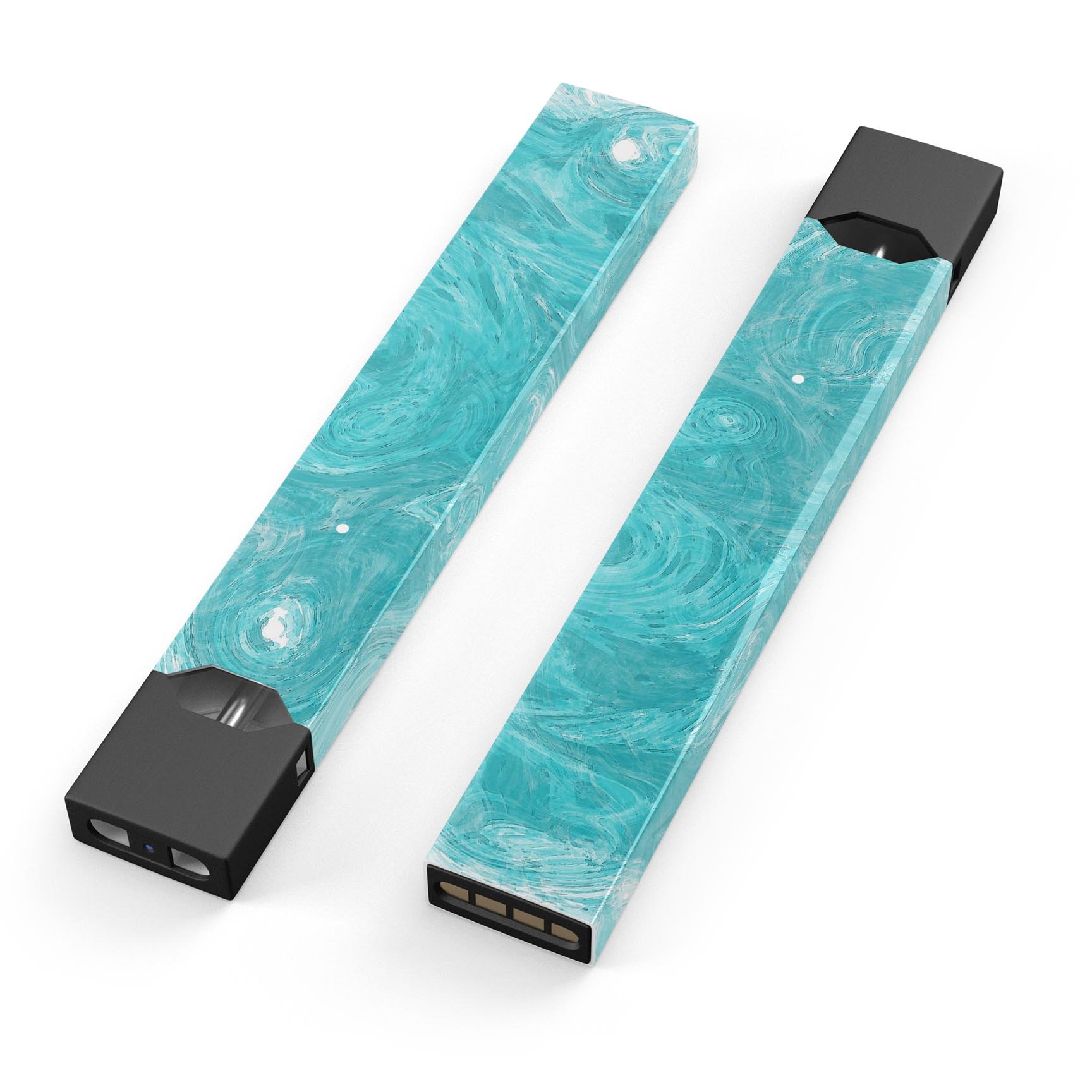 Marble Surface V1 Teal decal skin wrap for JUUL vaping device, showcasing a stylish teal marble design.