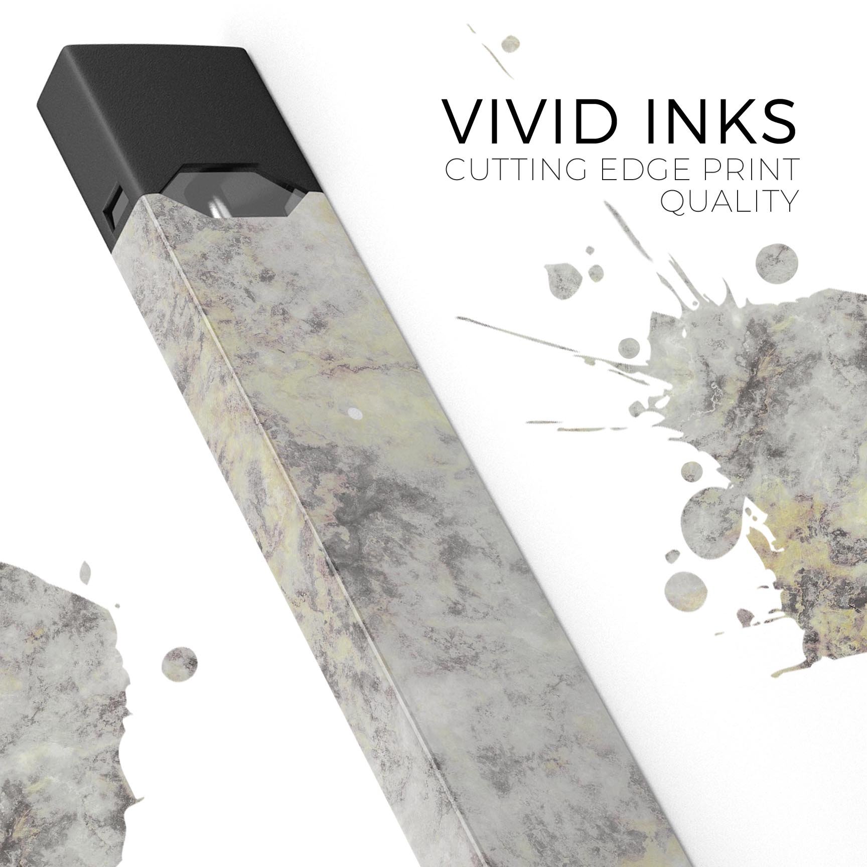 Marble Surface V2 decal skin wrap for JUUL vaping device, showcasing a stylish marble design with a protective layer.