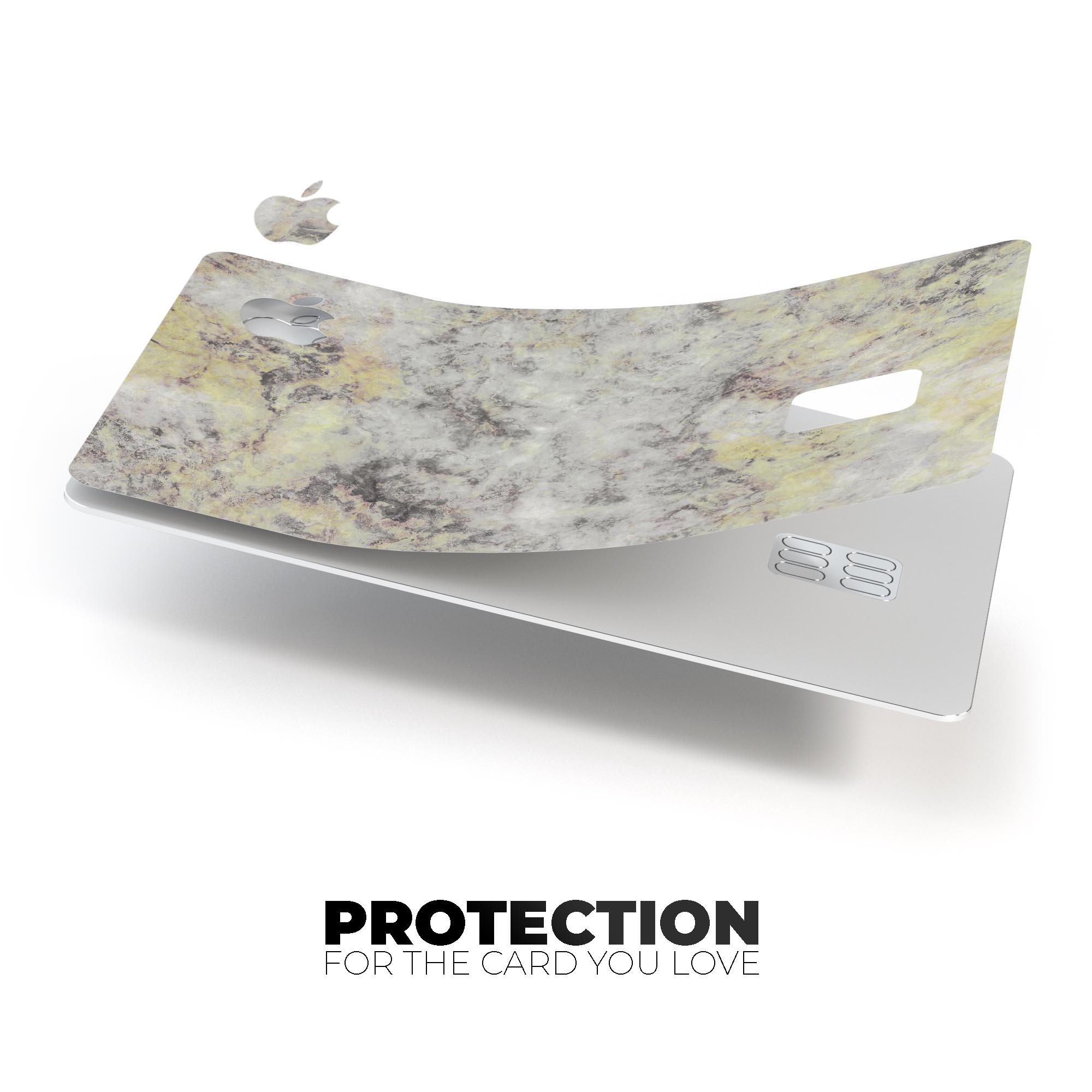 Marble Surface V2 decal skin-kit for Apple Card, showcasing premium vinyl design with ultra-gloss finish.