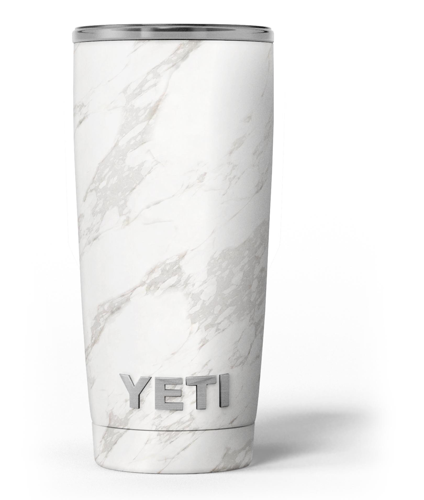 Marble Surface V3 skin decal vinyl wrap kit for Yeti Cooler, showcasing a stylish marble design and premium quality material.