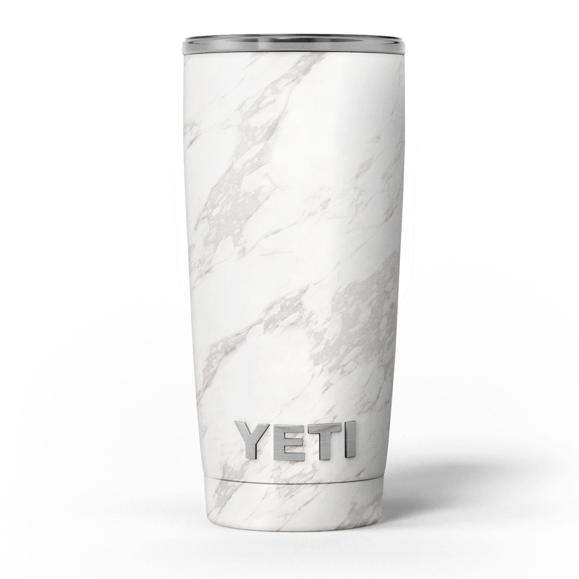 Marble Surface V3 skin decal vinyl wrap kit for Yeti Cooler, showcasing a stylish marble design and premium quality material.