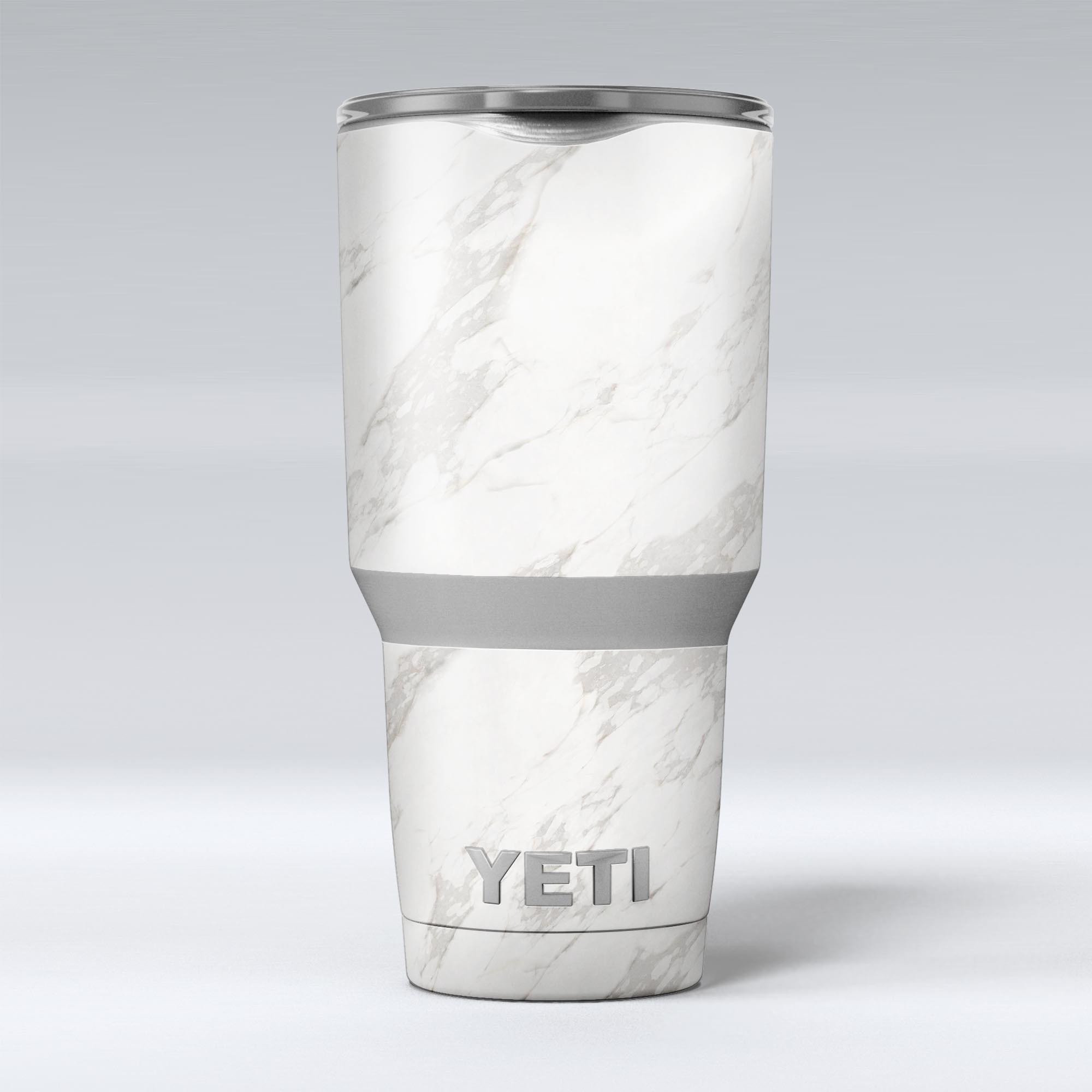 Marble Surface V3 skin decal vinyl wrap kit for Yeti Cooler, showcasing a stylish marble design and premium quality material.