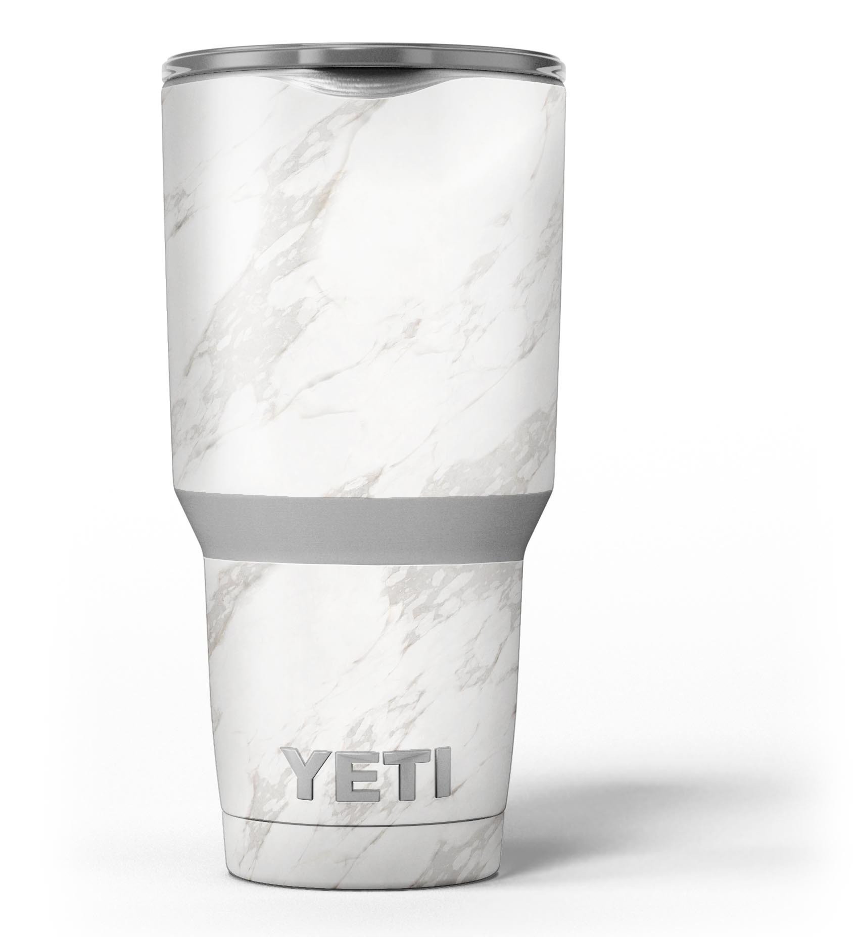 Marble Surface V3 skin decal vinyl wrap kit for Yeti Cooler, showcasing a stylish marble design and premium quality material.