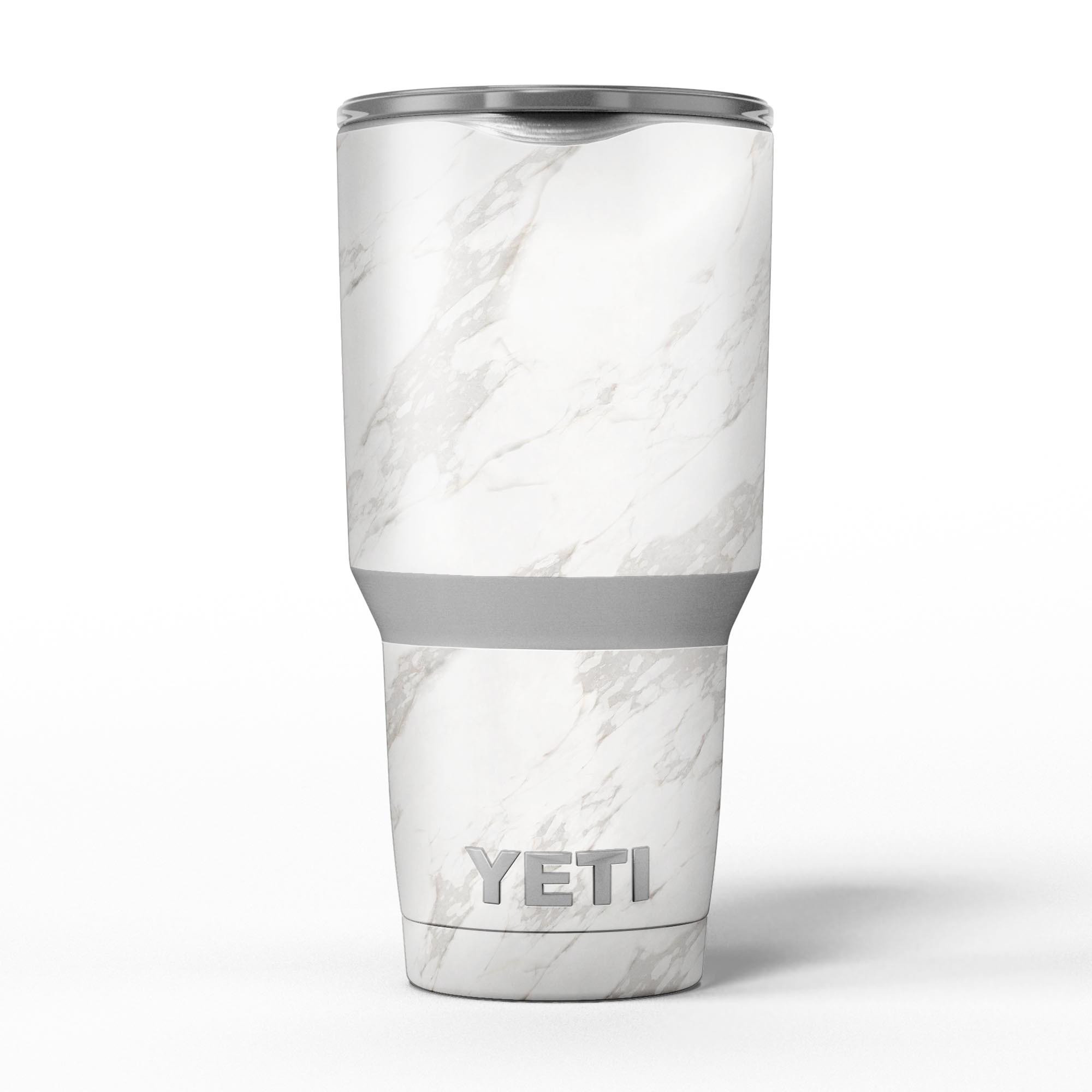 Marble Surface V3 skin decal vinyl wrap kit for Yeti Cooler, showcasing a stylish marble design and premium quality material.