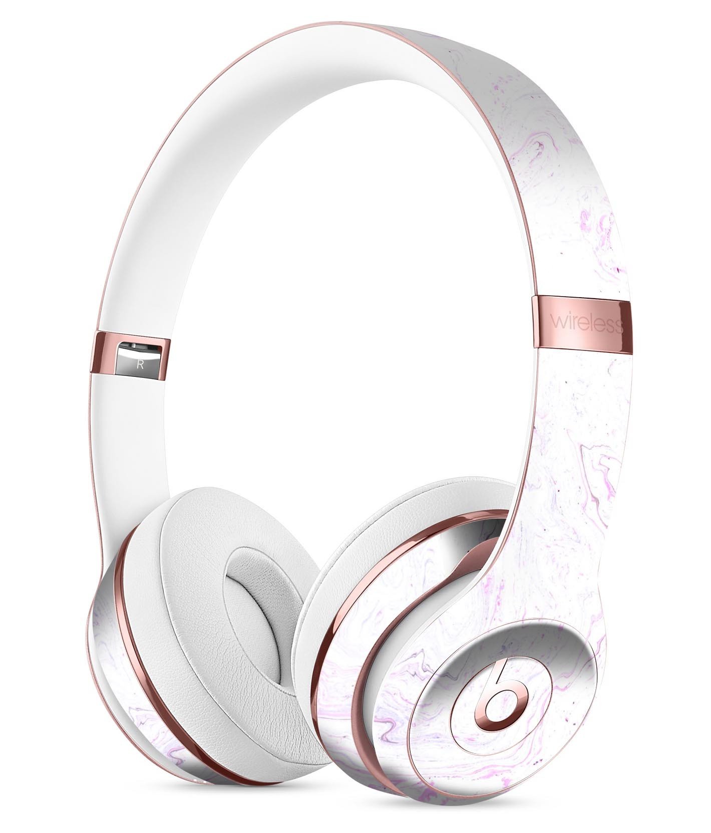 Marble Textures Skin Kit for Beats by Dre Solo 3, showcasing a stylish design that fits perfectly on the headphones.