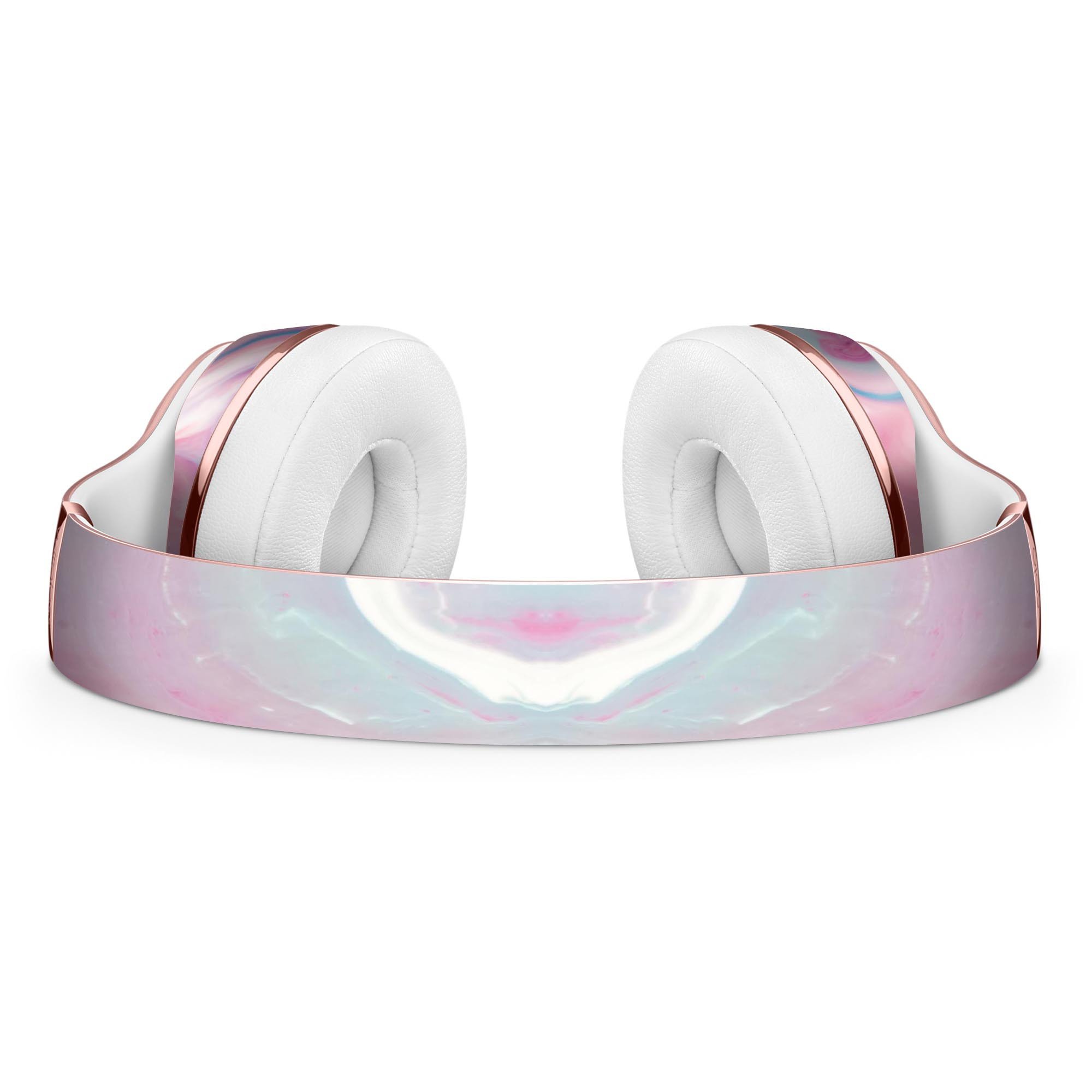 Marbleized Color Paradise V2 Full-Body Skin Kit for Beats by Dre Solo 3 Wireless Headphones, showcasing a stylish marble design.