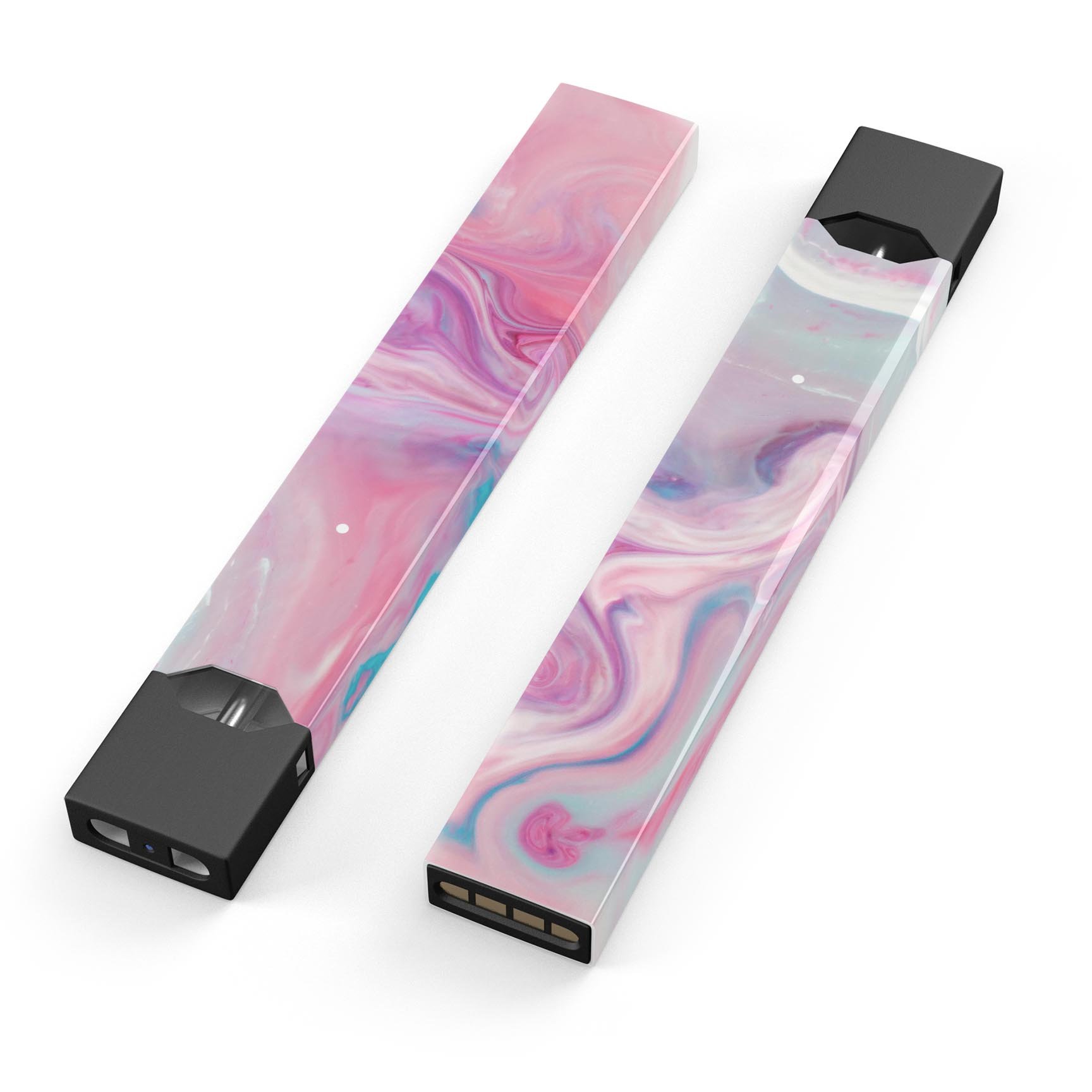 Marbleized Color Paradise V2 skin-wrap for JUUL device, showcasing vibrant colors and a sleek design.