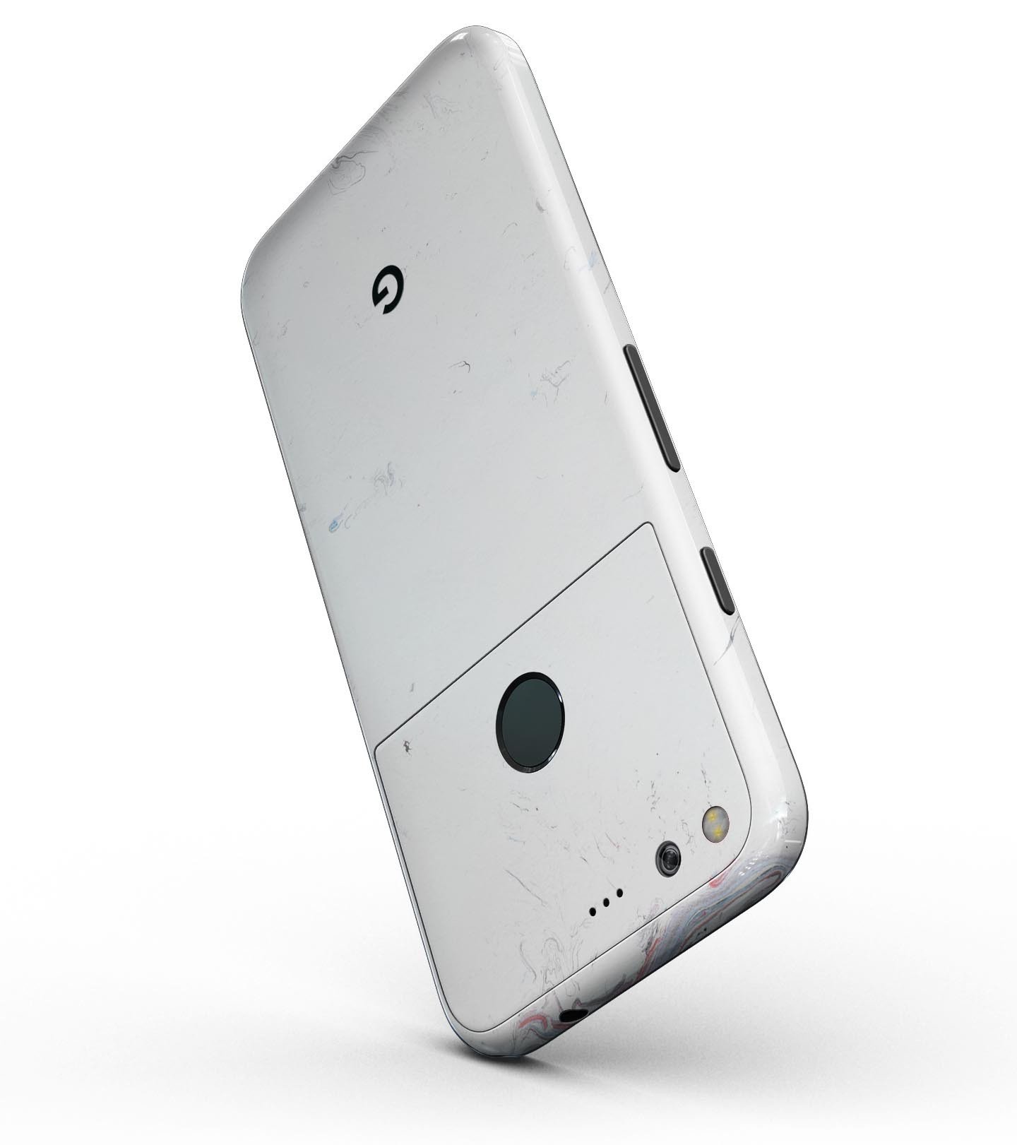 Marbleized Light Gray Full-Body Skin Kit for Google Pixel, showcasing sleek design and precision fit.