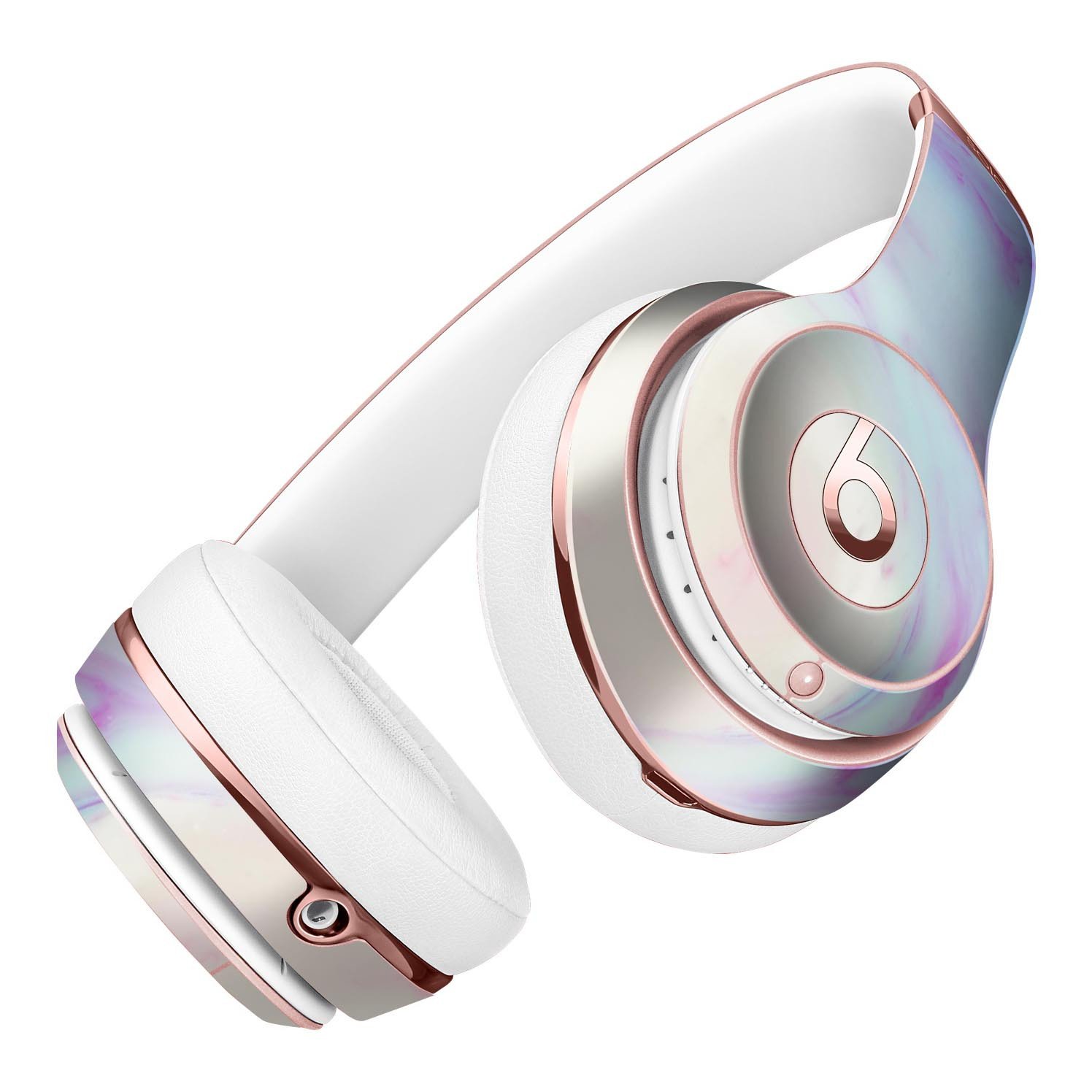 Marbleized Paradise V072 Full-Body Skin Kit for Beats by Dre Solo 3 Wireless Headphones, showcasing a stylish marble design.