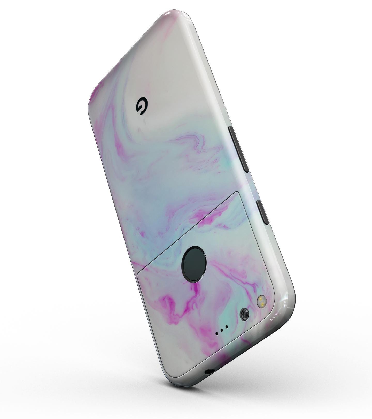 Marbleized Paradise V072 Full-Body Skin Kit for Google Pixel, showcasing its sleek design and finish options.