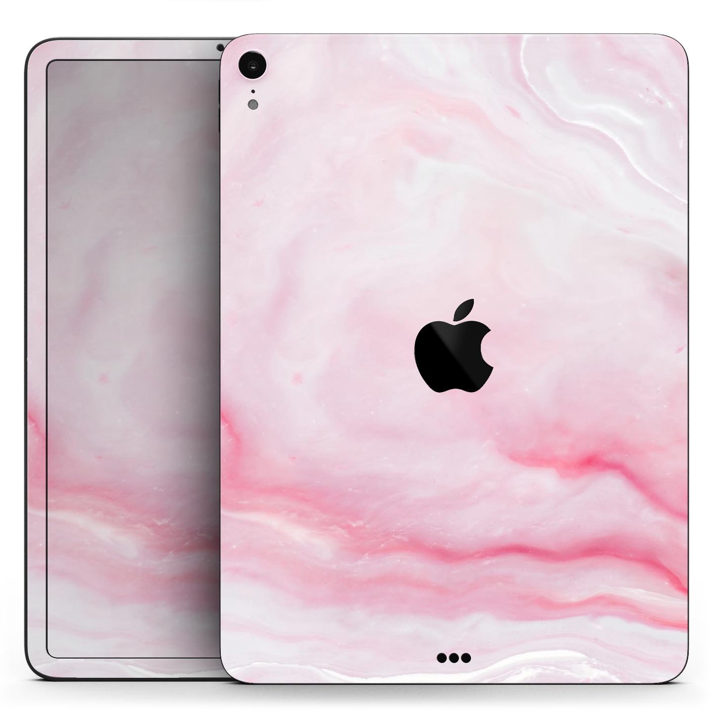 Marbleized Pink Paradise V4 skin decal for Apple iPad, showcasing a vibrant marble design with a smooth finish.