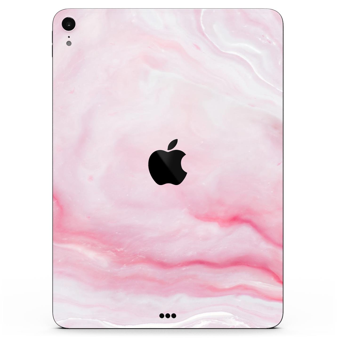 Marbleized Pink Paradise V4 skin decal for Apple iPad, showcasing a vibrant marble design with a smooth finish.