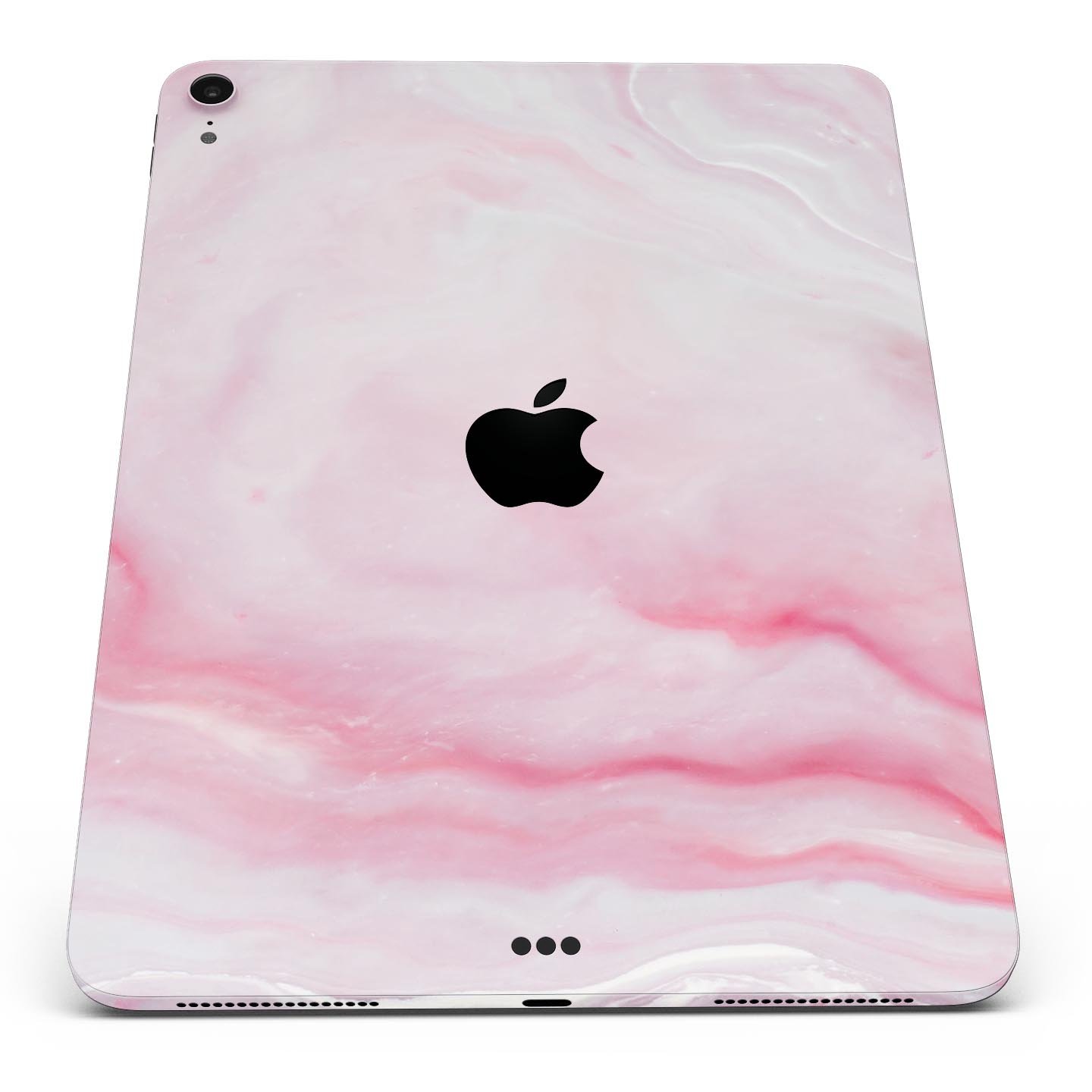 Marbleized Pink Paradise V4 skin decal for Apple iPad, showcasing a vibrant marble design with a smooth finish.