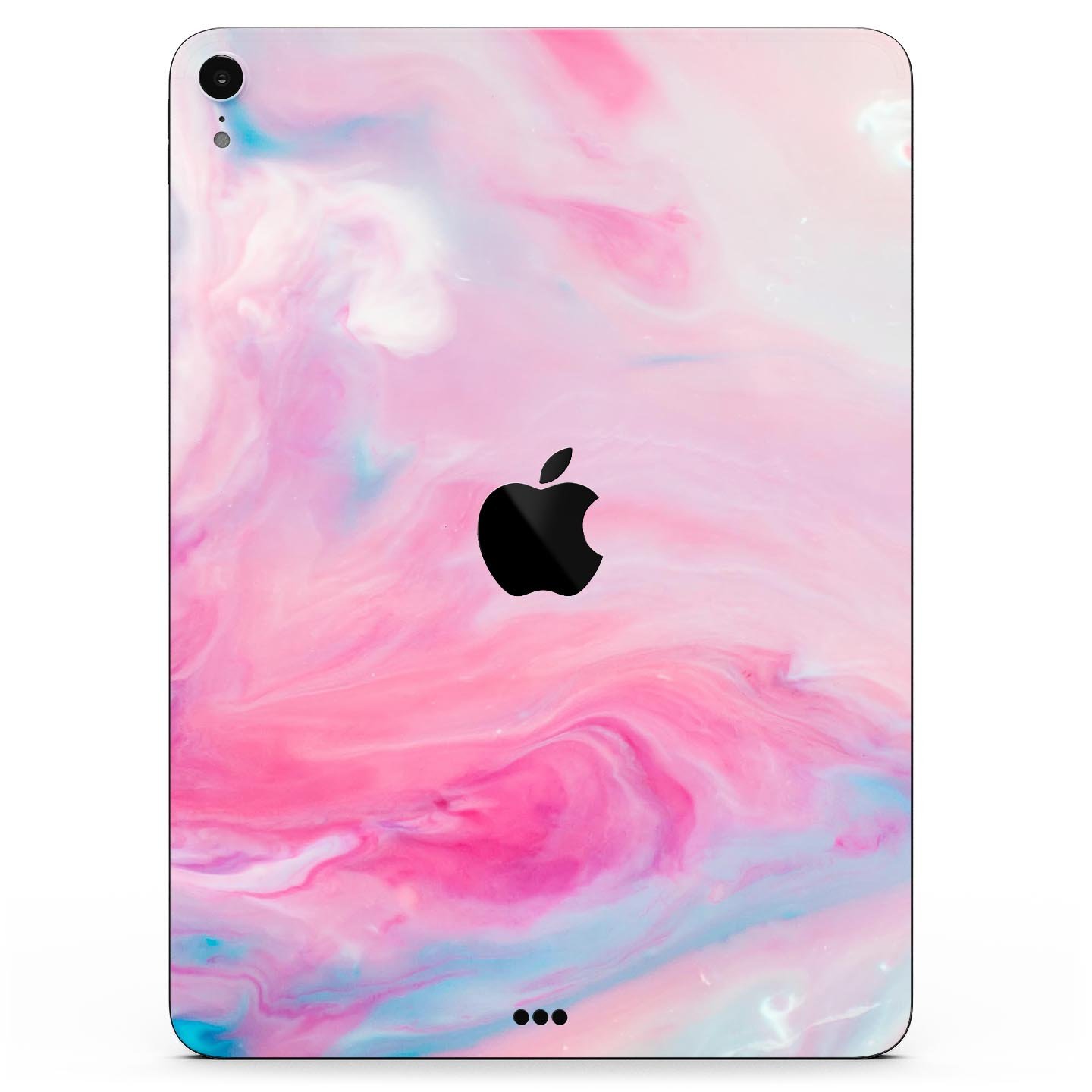 Marbleized Pink Paradise V5 skin decal for Apple iPad, showcasing a stylish pink marble design with ultra-thin protection.