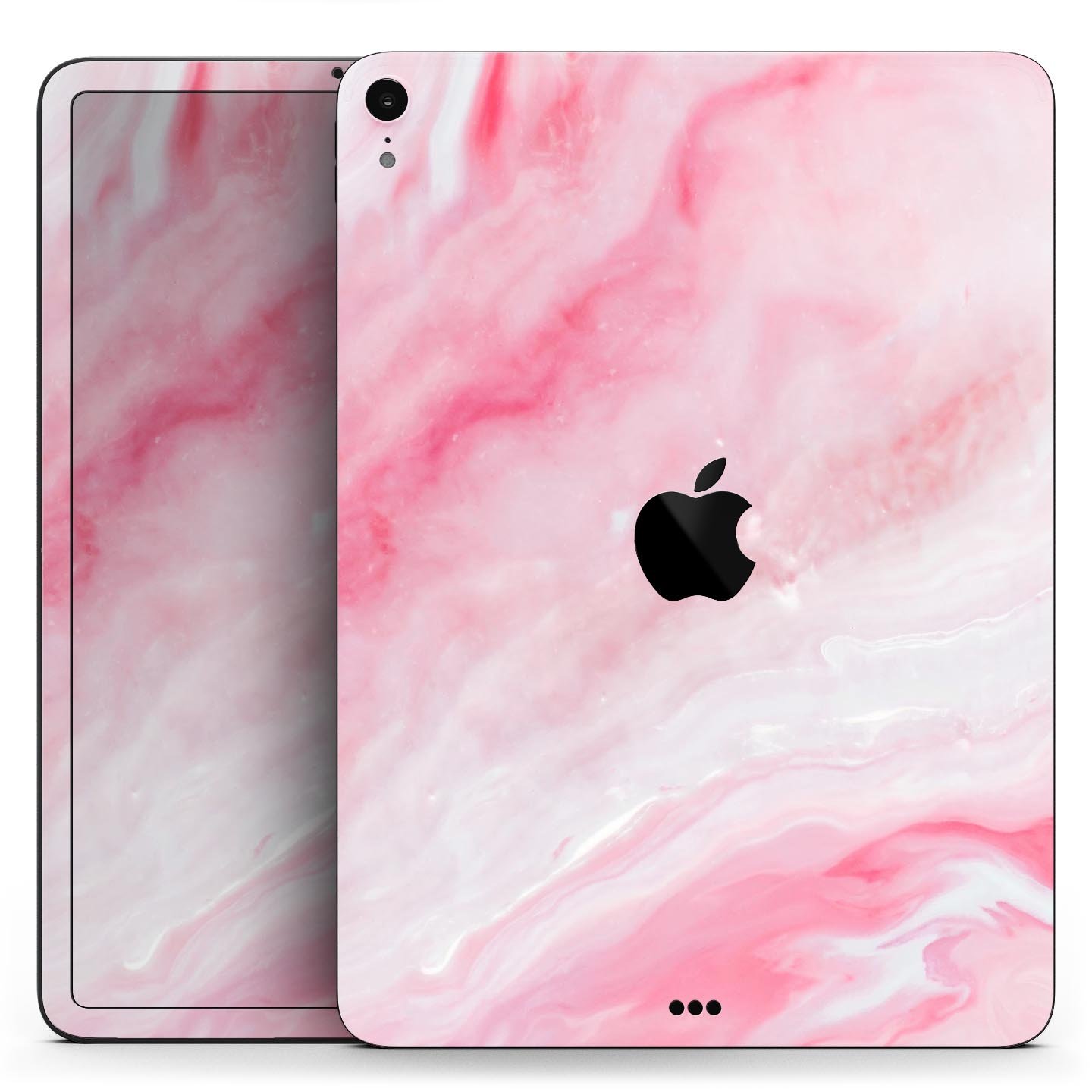 Marbleized Pink Paradise V6 skin decal for Apple iPad, showcasing a stylish marble design with pink hues.