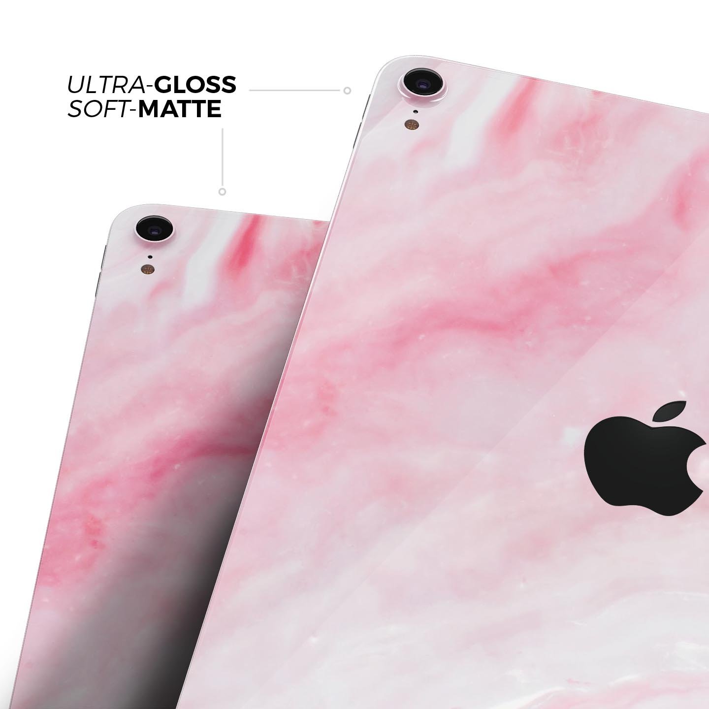 Marbleized Pink Paradise V6 skin decal for Apple iPad, showcasing a stylish marble design with pink hues.