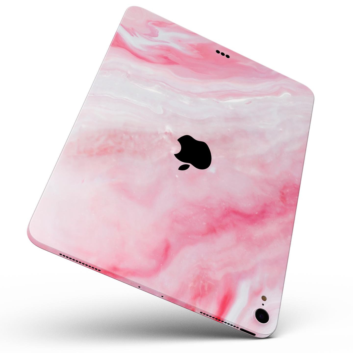 Marbleized Pink Paradise V6 skin decal for Apple iPad, showcasing a stylish marble design with pink hues.