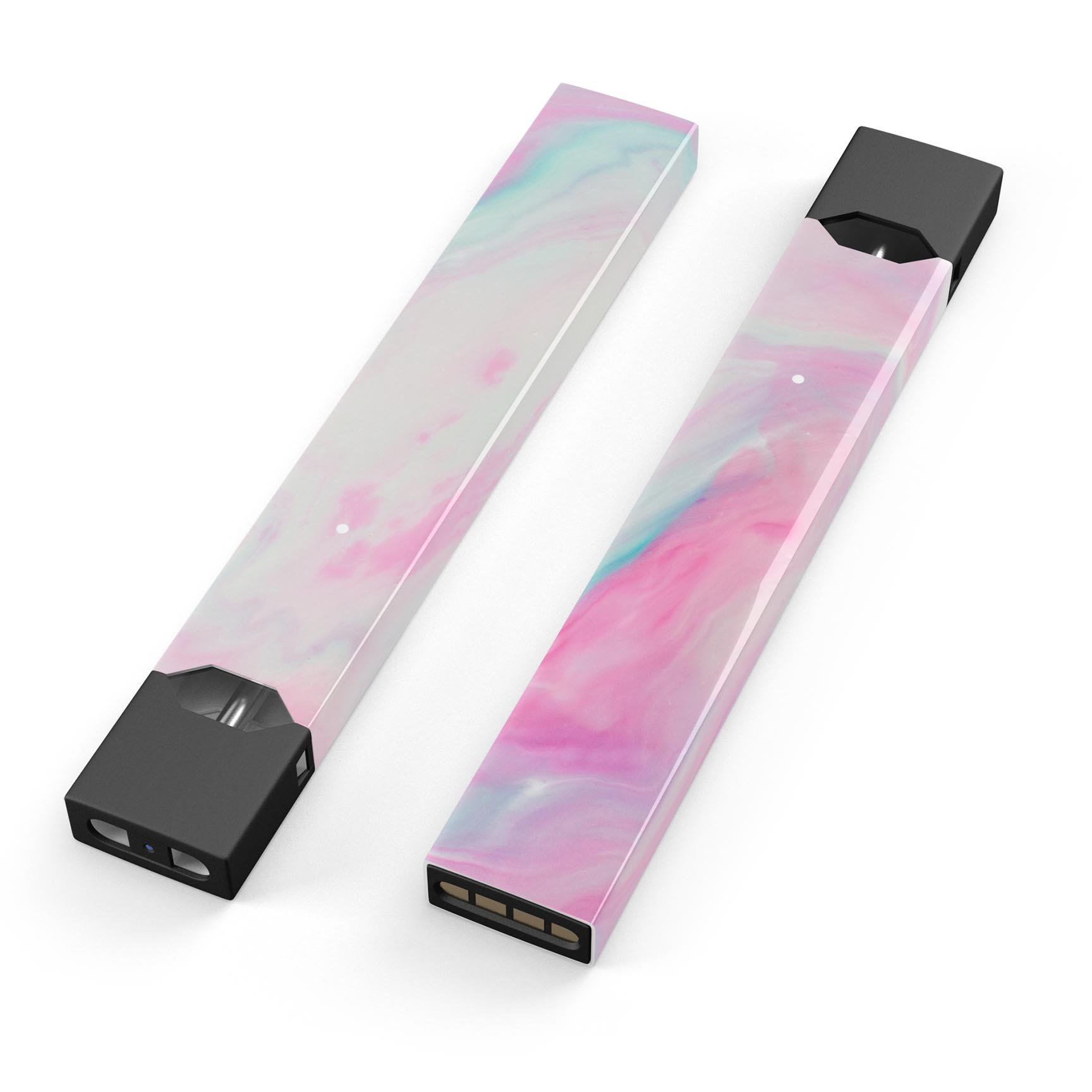 Marbleized Soft Pink skin-wrap sticker designed for JUUL vaping device, showcasing a stylish and protective design.