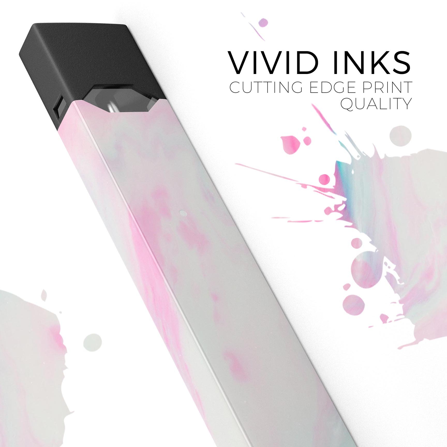 Marbleized Soft Pink skin-wrap sticker designed for JUUL vaping device, showcasing a stylish and protective design.