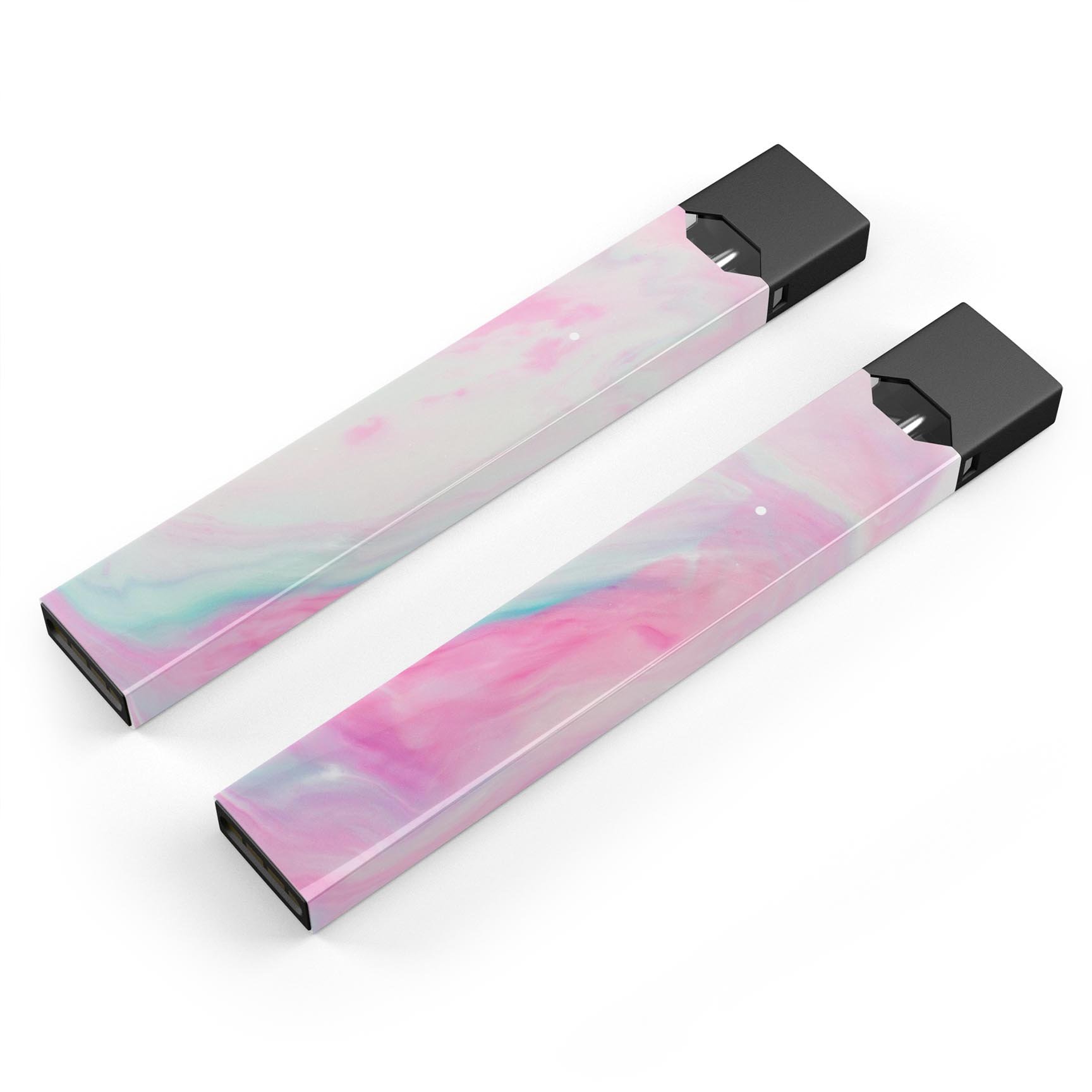 Marbleized Soft Pink skin-wrap sticker designed for JUUL vaping device, showcasing a stylish and protective design.