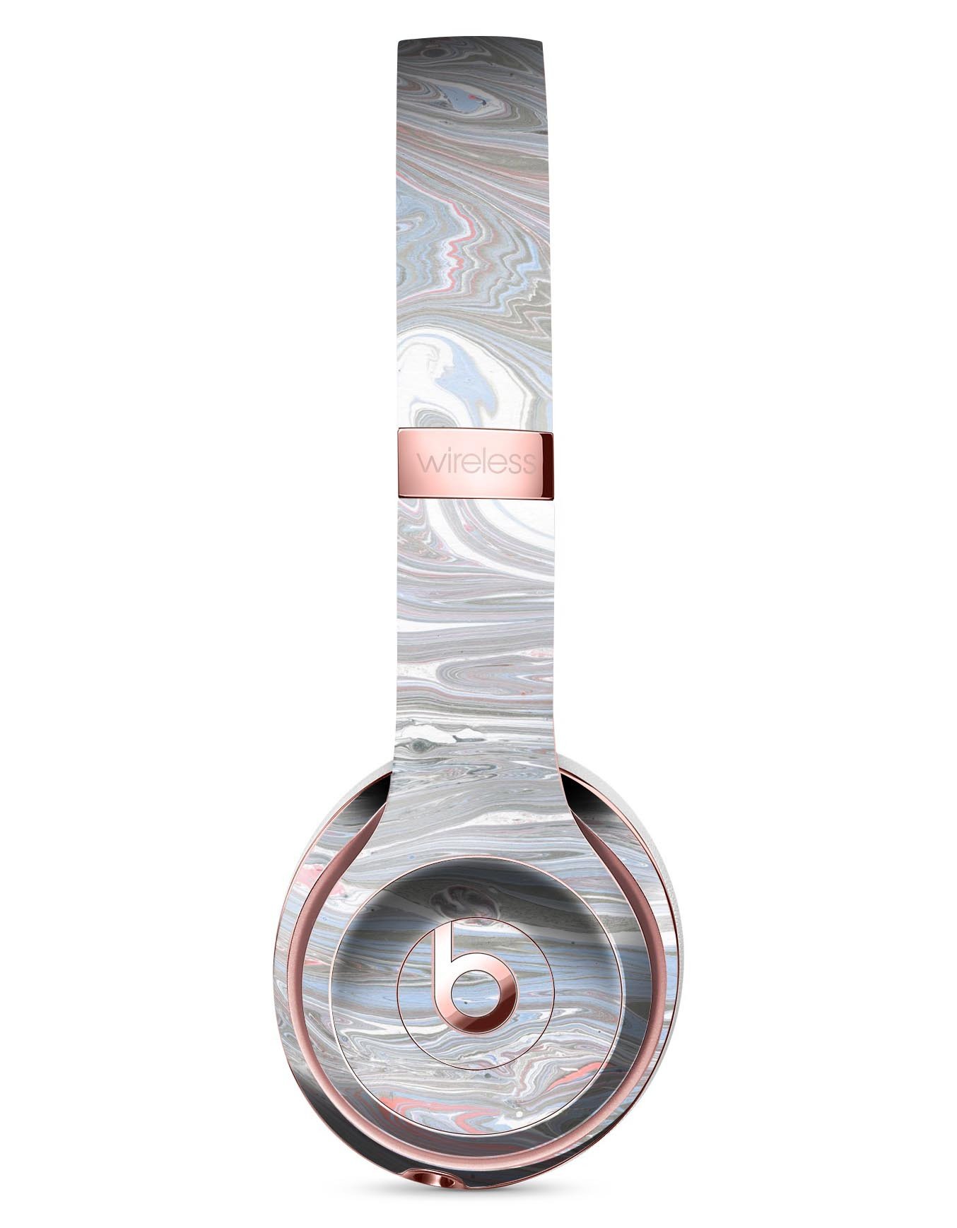 Marbleized Swirling v3 Full-Body Skin Kit for Beats by Dre Solo 3, showcasing a stylish design and precise fit.