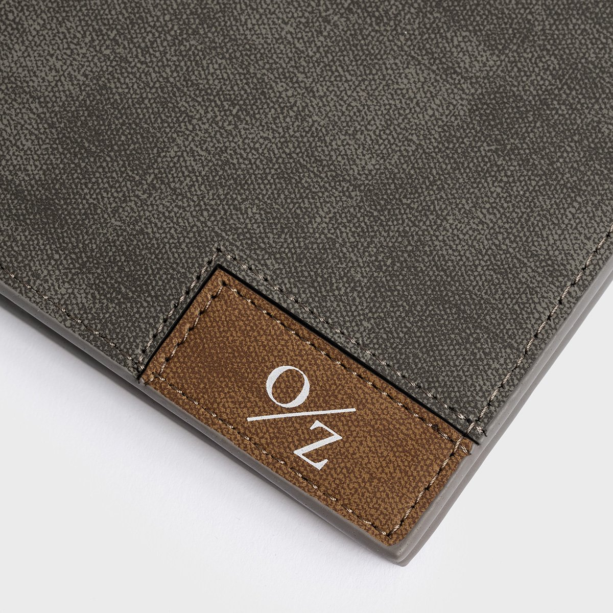 Men's Casual Bi-Fold Wallet in Blue and Grey, showcasing its smooth exterior and multiple pockets.