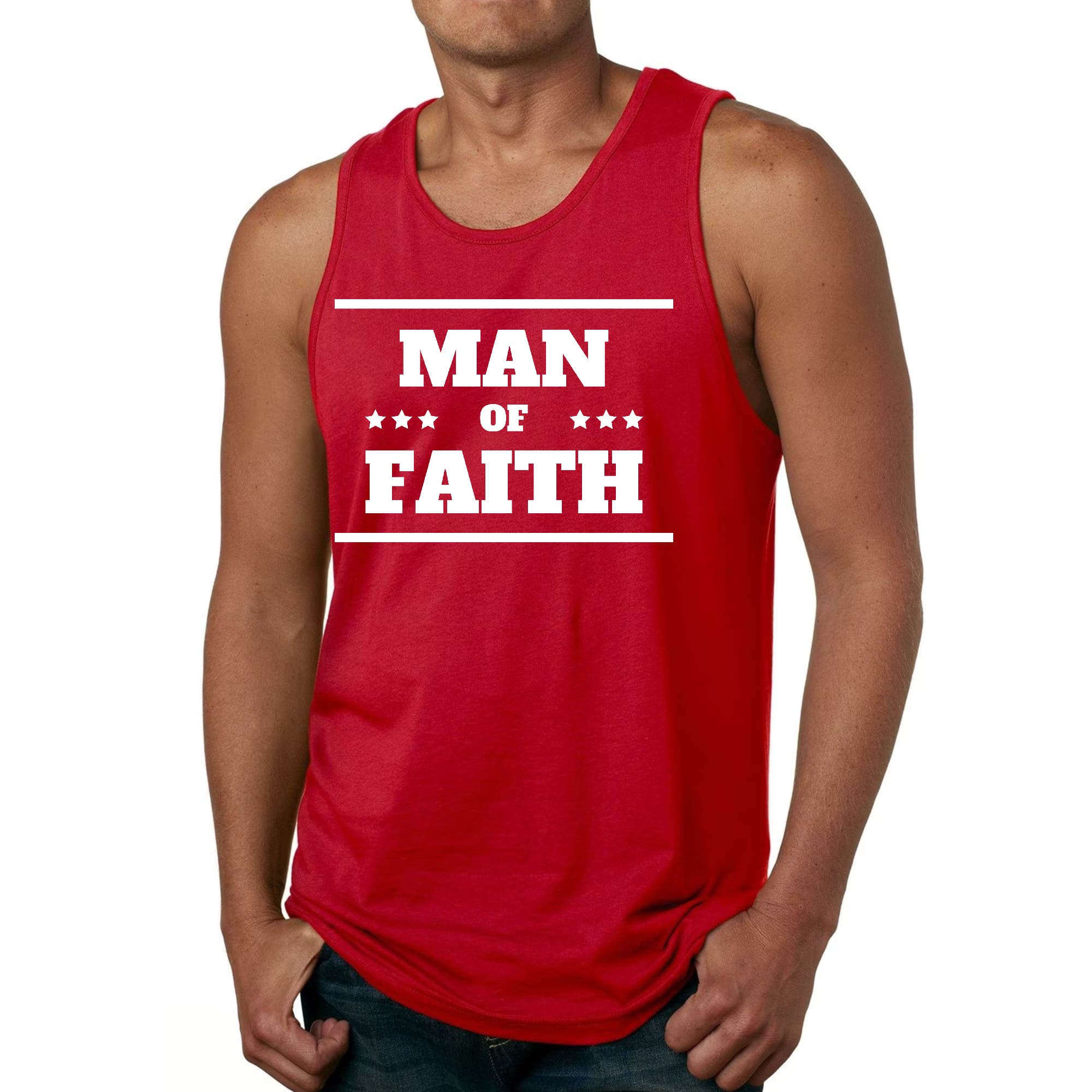 Men's Fitness Tank Top Graphic T-shirt featuring a motivational design, made from soft preshrunk cotton for comfort during workouts.