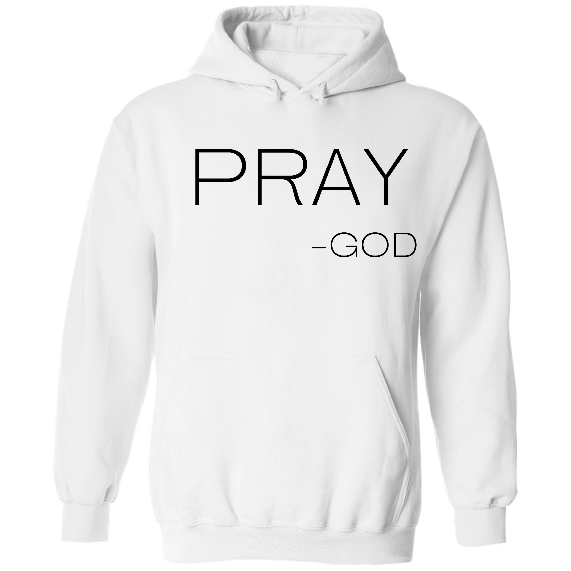 Mens Graphic Hoodie featuring 'Say it Soul, Pray-God' design, showcasing a comfortable fit and stylish look.