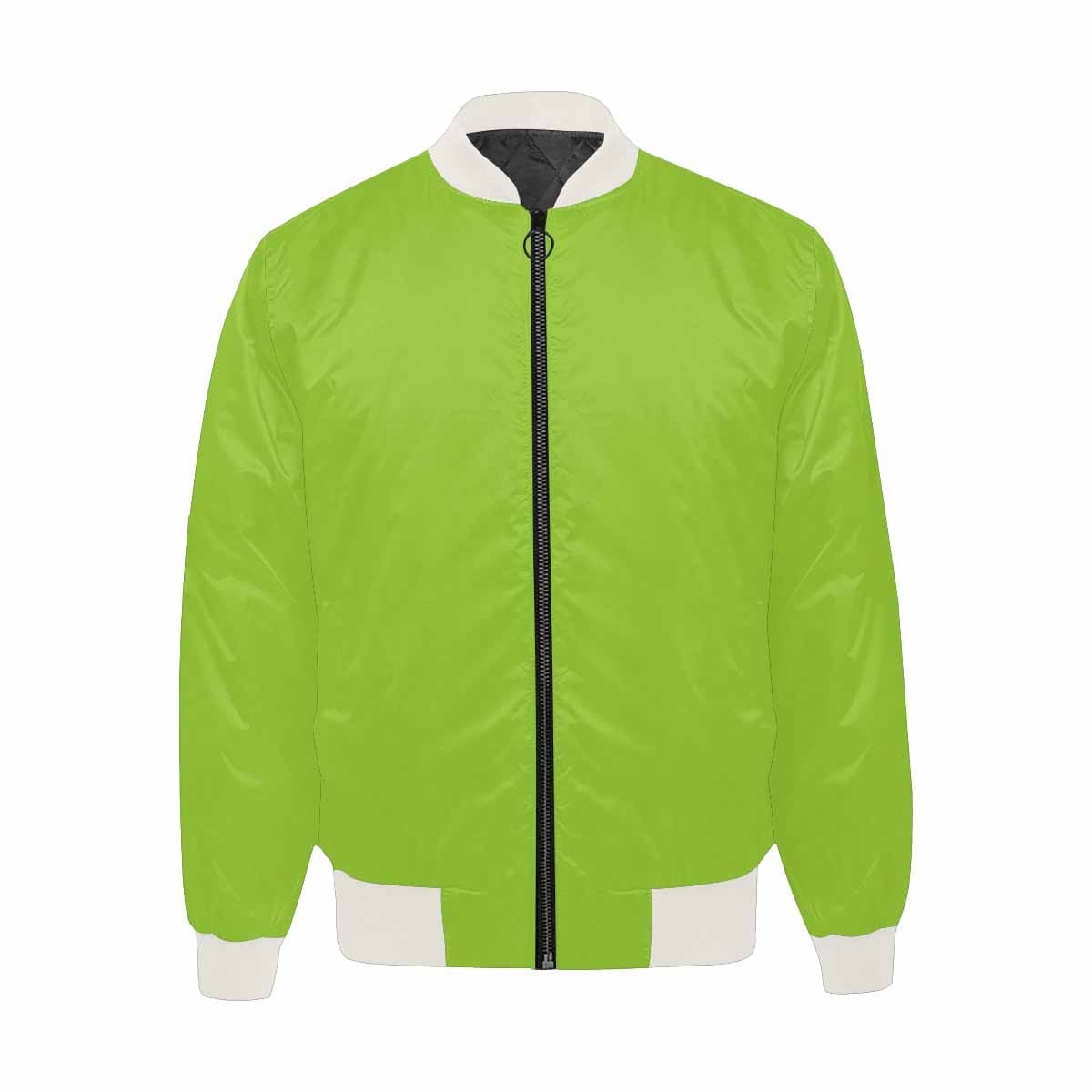 Men's Yellow Green Bomber Jacket featuring a quilted lining and stylish all-over print design, perfect for casual wear.